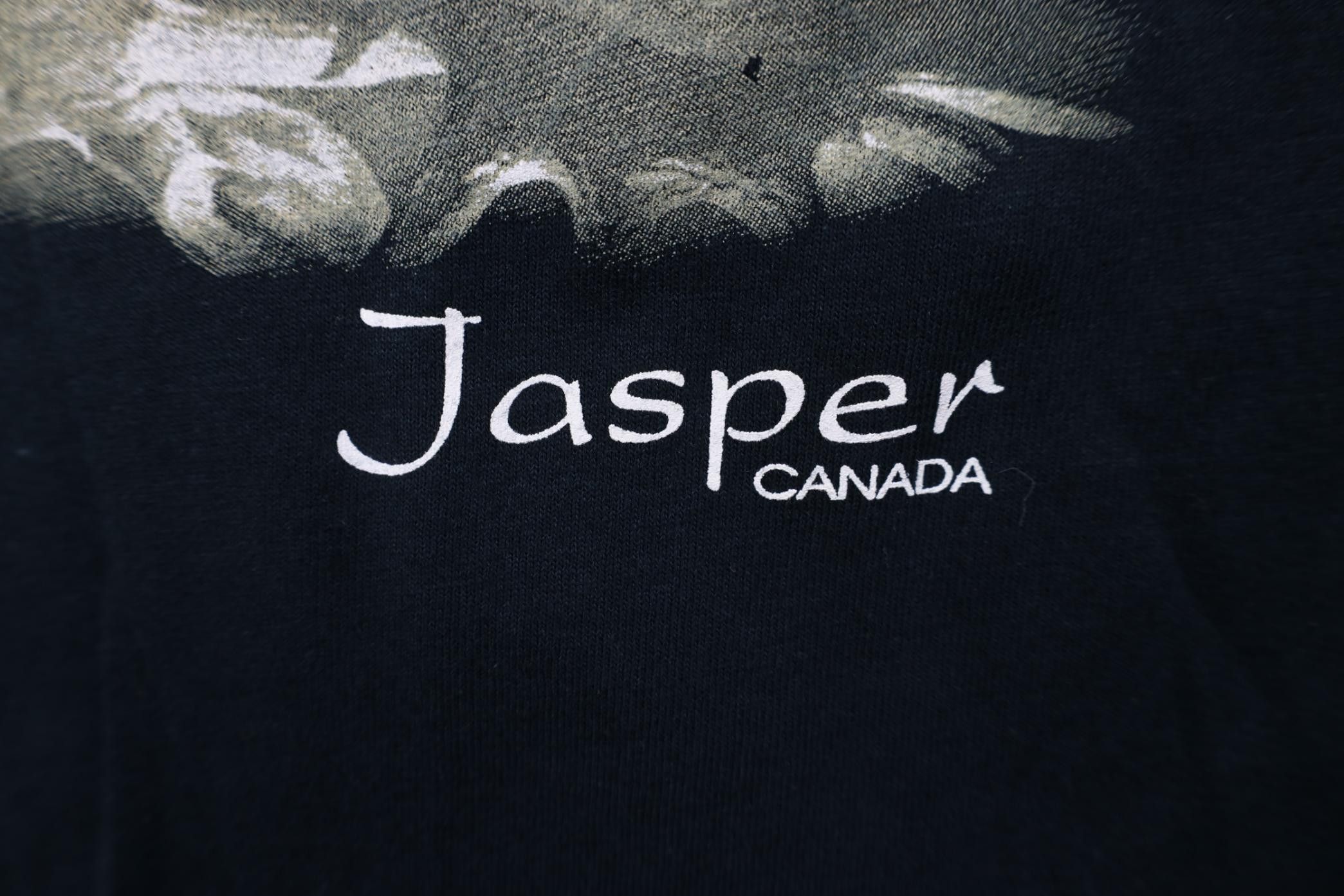 Vintage Vintage 90s Y2K Streetwear Jasper Canada Moose T-Shirt Black Size US XL / EU 56 / 4 - 5 Thumbnail