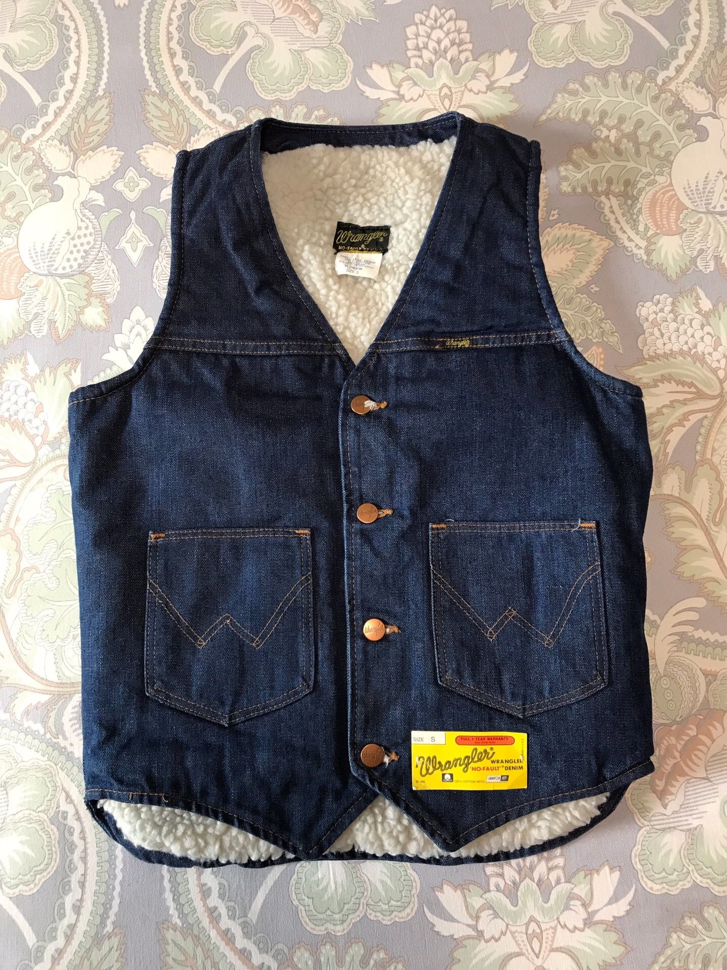 Wrangler 80s Wrangler Sherpa Lined Western Vest Size US S / EU 44-46 / 1 - 1 Thumbnail