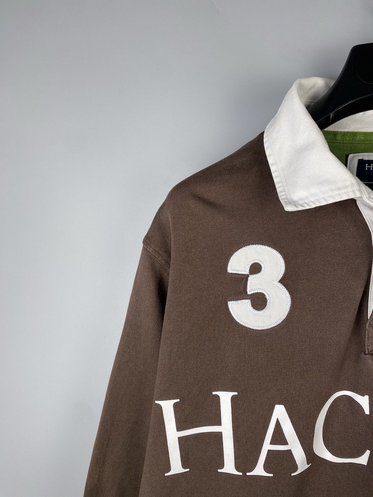 Hackett Hackett Army Polo Team #3 Long Sleeve Polo Shirt Size US L / EU 52-54 / 3 - 5 Thumbnail