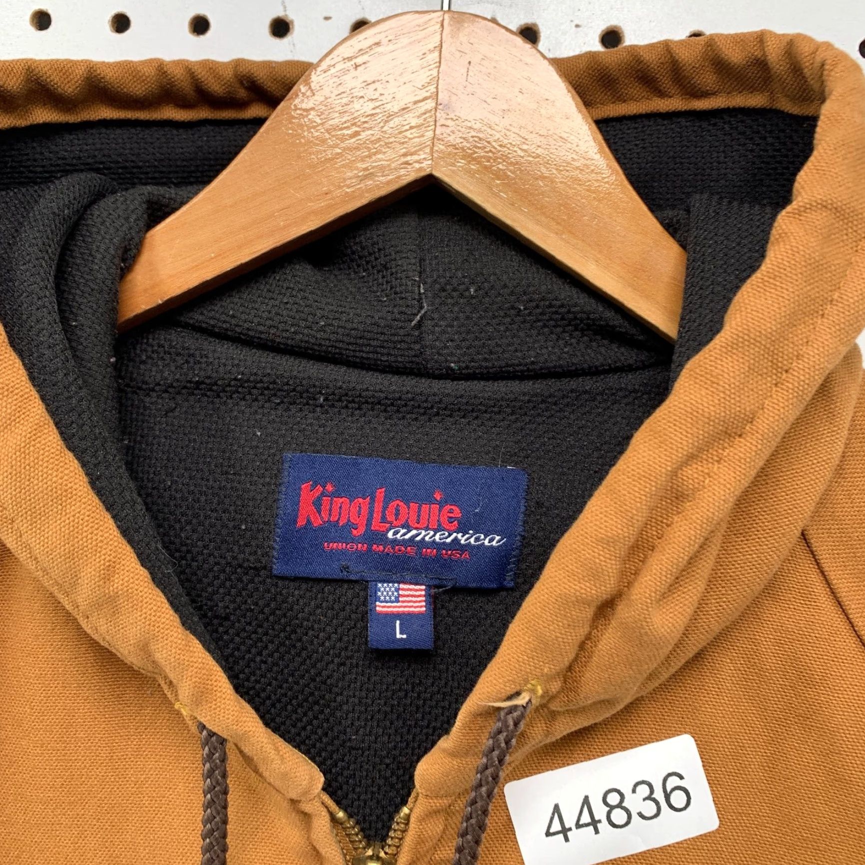 Vintage VINTAGE King Louie Jacket Men L Brown Canvas Duck Bomber Lined 90s Workwear USA Kings Louie Men Brown Canvas Jacket Size US L / EU 52-54 / 3 - 5 Thumbnail