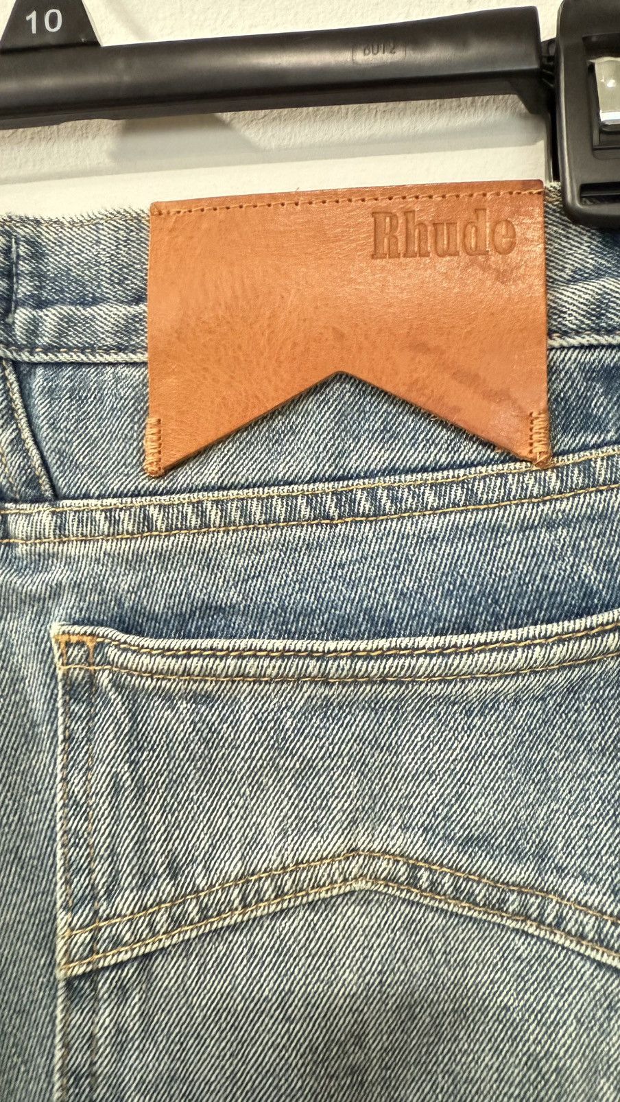 Rhude Rhude x McLaren Denim Embroidered Jean Size 32, color Blue Size US 32 / EU 48 - 13 Thumbnail