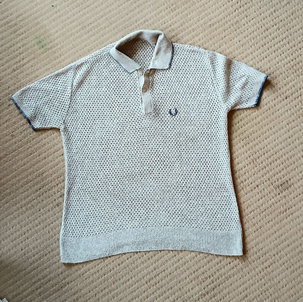 Fred Perry Fred Perry Rare vintage 1970s open weave summer polo shirt Size US L / EU 52-54 / 3 - 1 Thumbnail