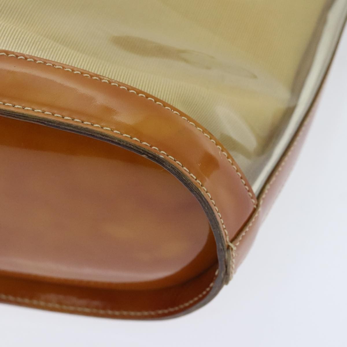 Salvatore Ferragamo Salvatore Ferragamo Gancini Shoulder Bag Vinyl Beige Orange Size ONE SIZE - 14 Thumbnail