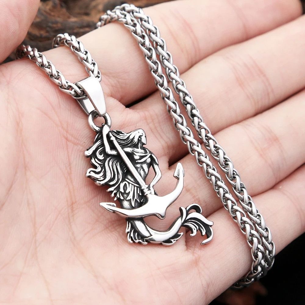 Vintage Mermaid Pendant Necklace Size ONE SIZE - 1 Thumbnail