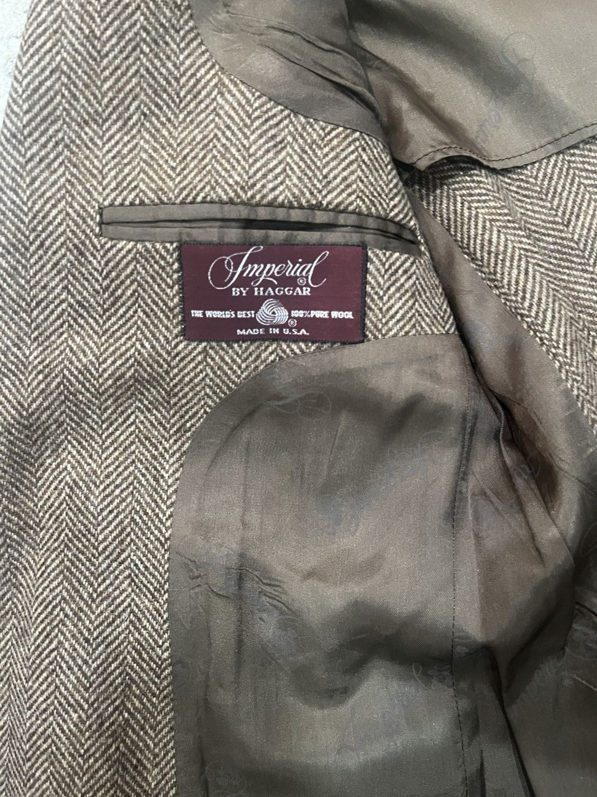 Harris Tweed Vintage 1980s Tweed Blazer, Made in USA Size 40S - 6 Thumbnail