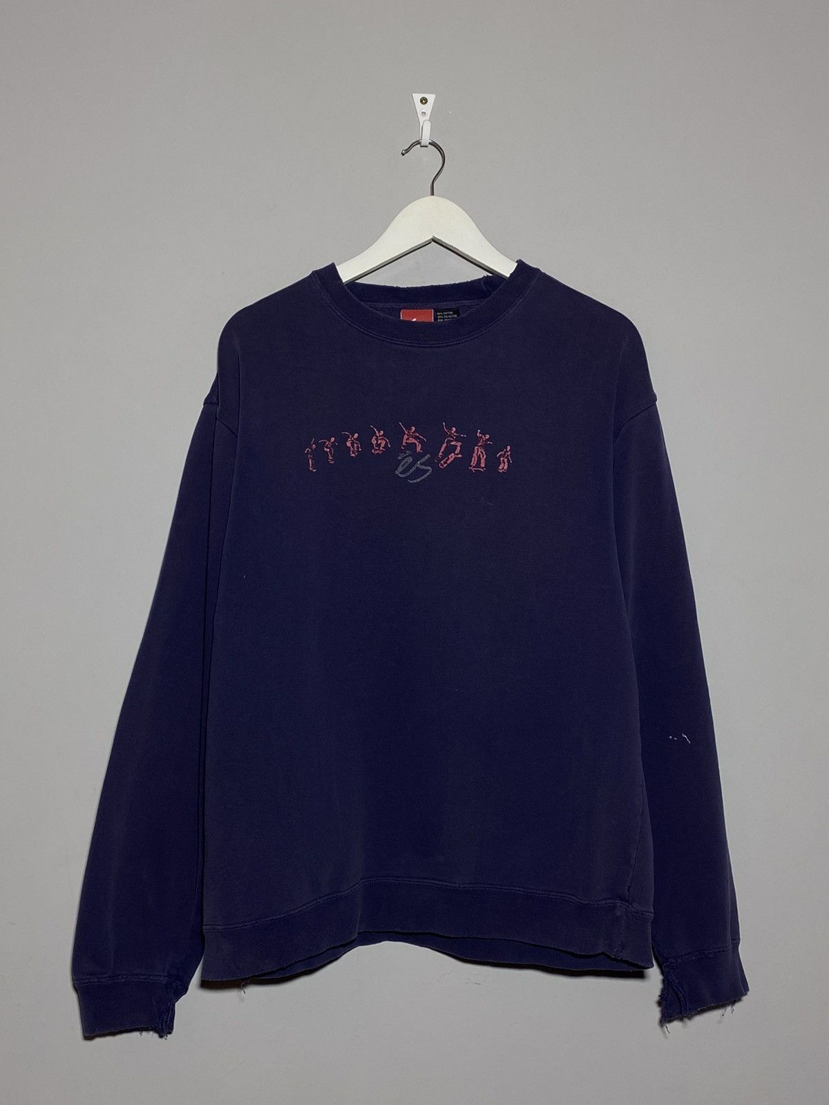 eS 🔥 ÉS SKATEBOARDING CREWNECK Y2K DISTRESSED BATTLE STANCE Size US M / EU 48-50 / 2 - 1 Thumbnail