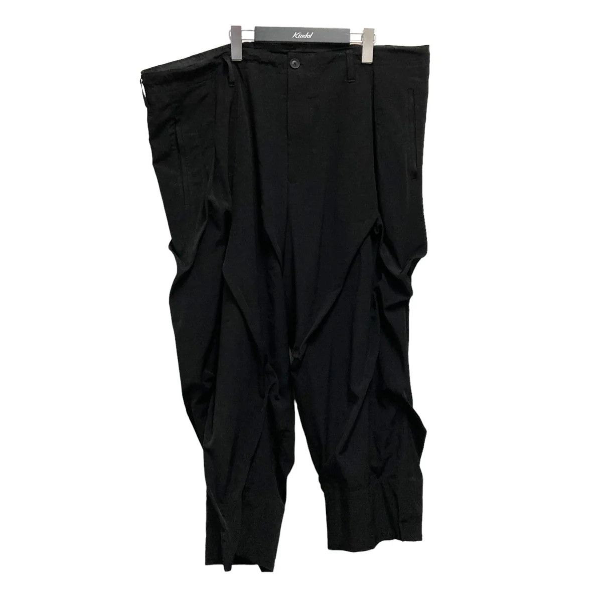 image of Yohji Yamamoto Pour Homme Random Tuck Pants in Black, Men's (Size 44)