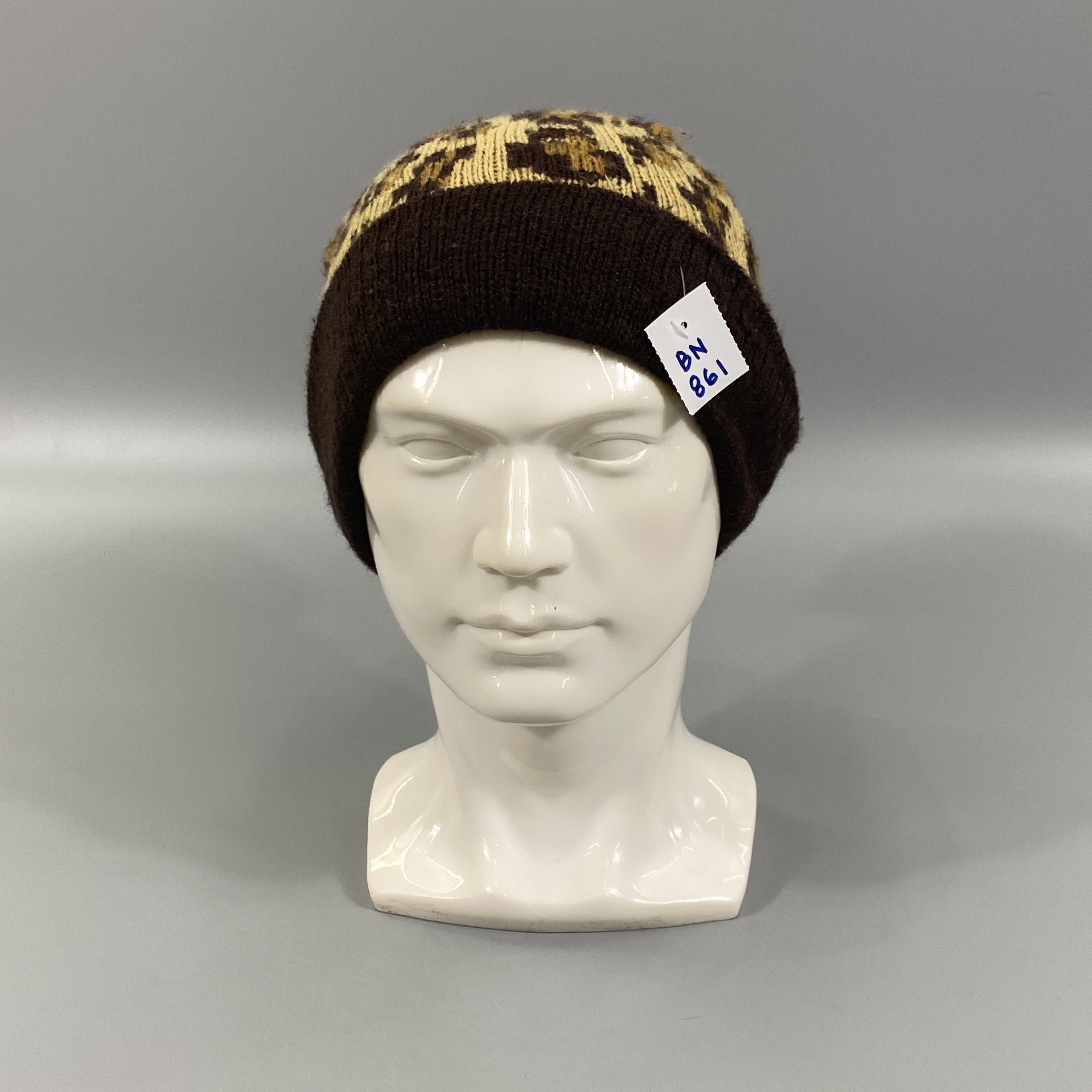 Japanese Brand Leopard Design Snow Cap Beanie -BN861 Size ONE SIZE - 3 Thumbnail