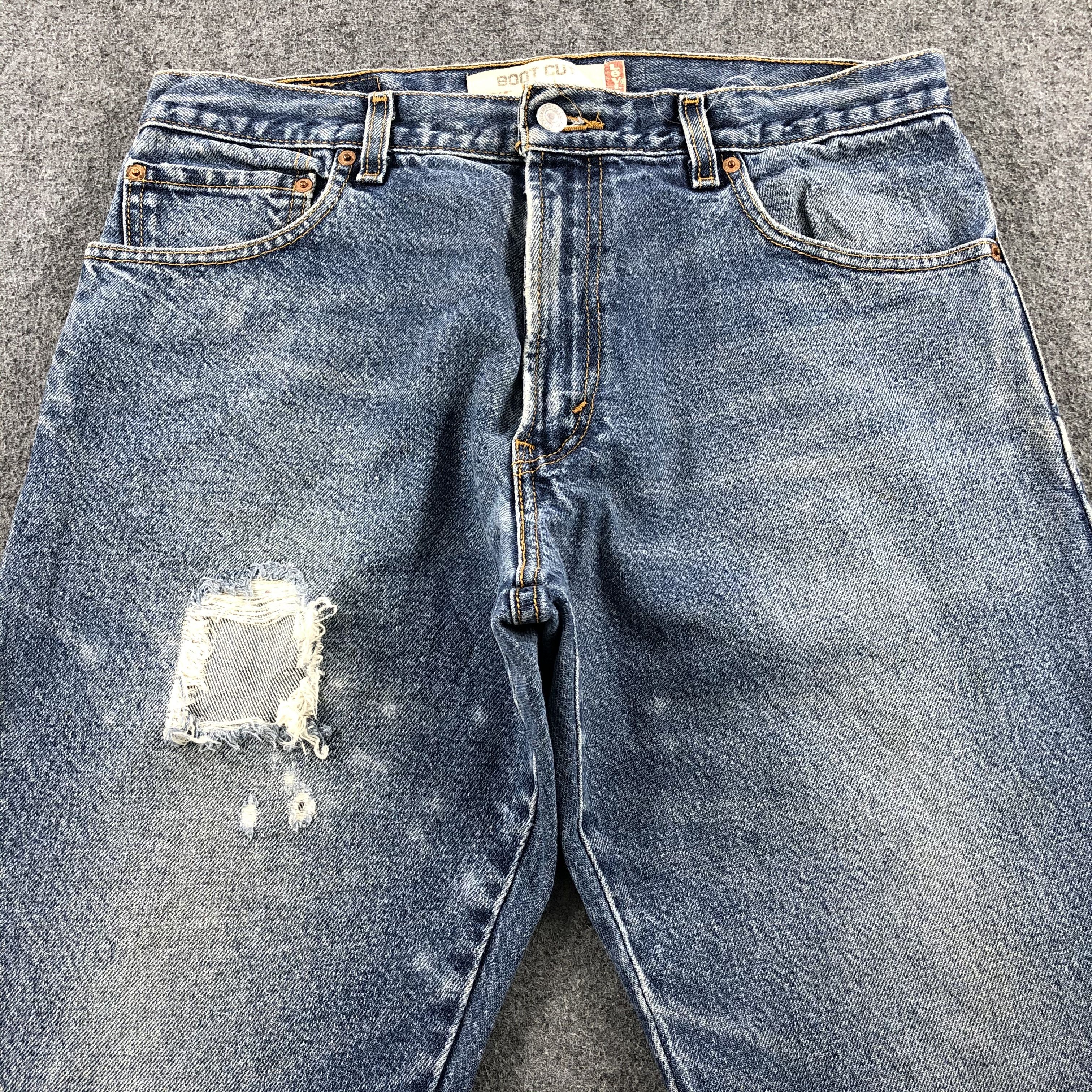 Levi's × Vintage Vintage Blue Wash Levis 517 Flare Jeans-JM1825 Size US 34 / EU 50 - 3 Thumbnail