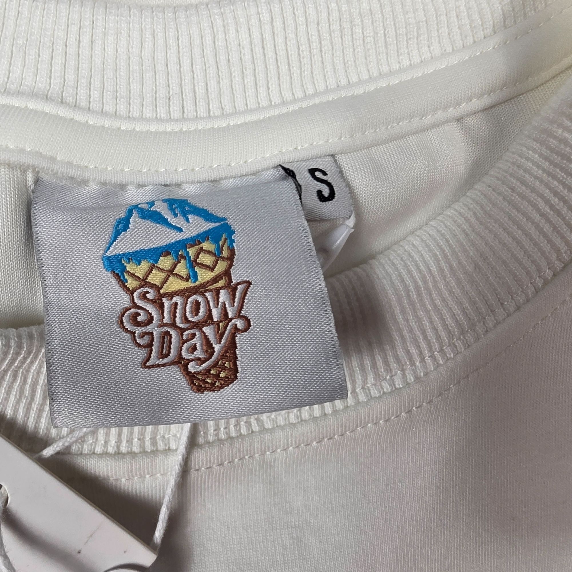 Snowday SnowDay WiFi Graphic Mens Size Small White Blue T Shirt Casu Size US S / EU 44-46 / 1 - 5 Thumbnail
