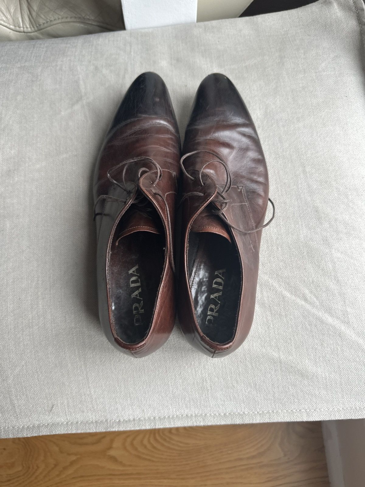 Prada Prada Brown Formal Dress Shoes US 7 Size US 7 / EU 40 - 3 Thumbnail
