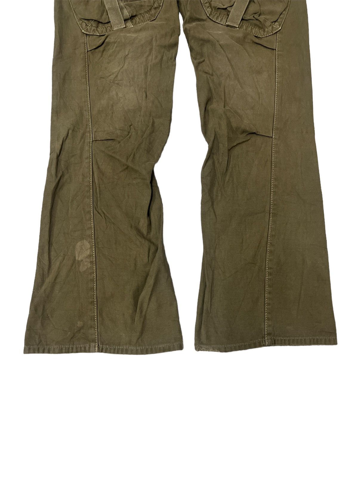 Japanese Brand × Vintage FLARED💥 THRASHED EDWIN XV TWIST CARGO BUSHPANT Size US 30 / EU 46 - 3 Thumbnail