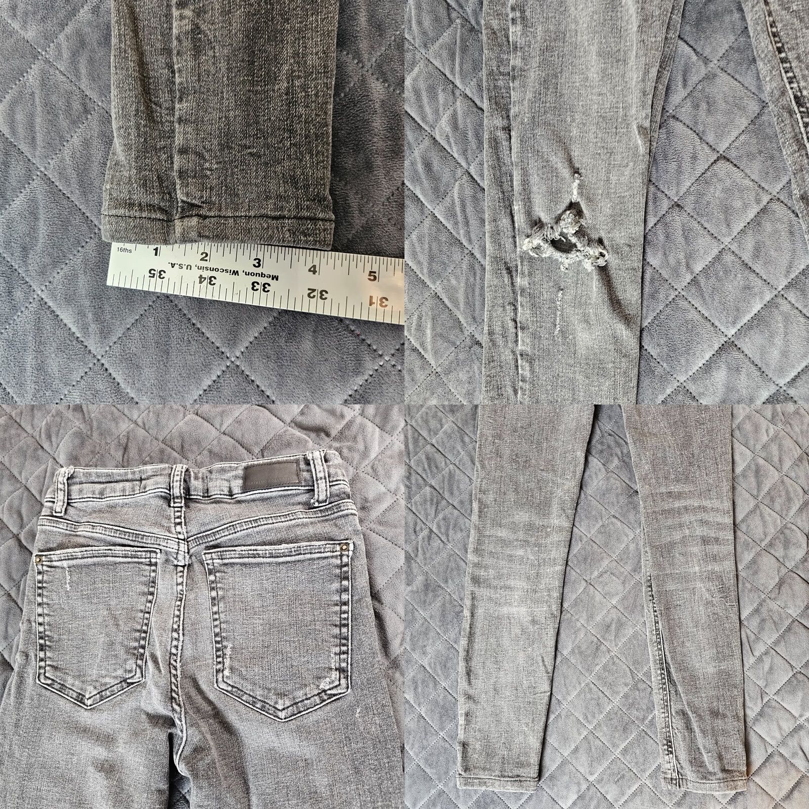 Zara Zara Trafaluc Denimwear Black Skinny Jeans Size 4 Womens Mid Rise Stretch Denim Skinny Jeans Distressed Off? (note: not allowed to add new info) Size 27" / US 4 / IT 40 - 8 Thumbnail