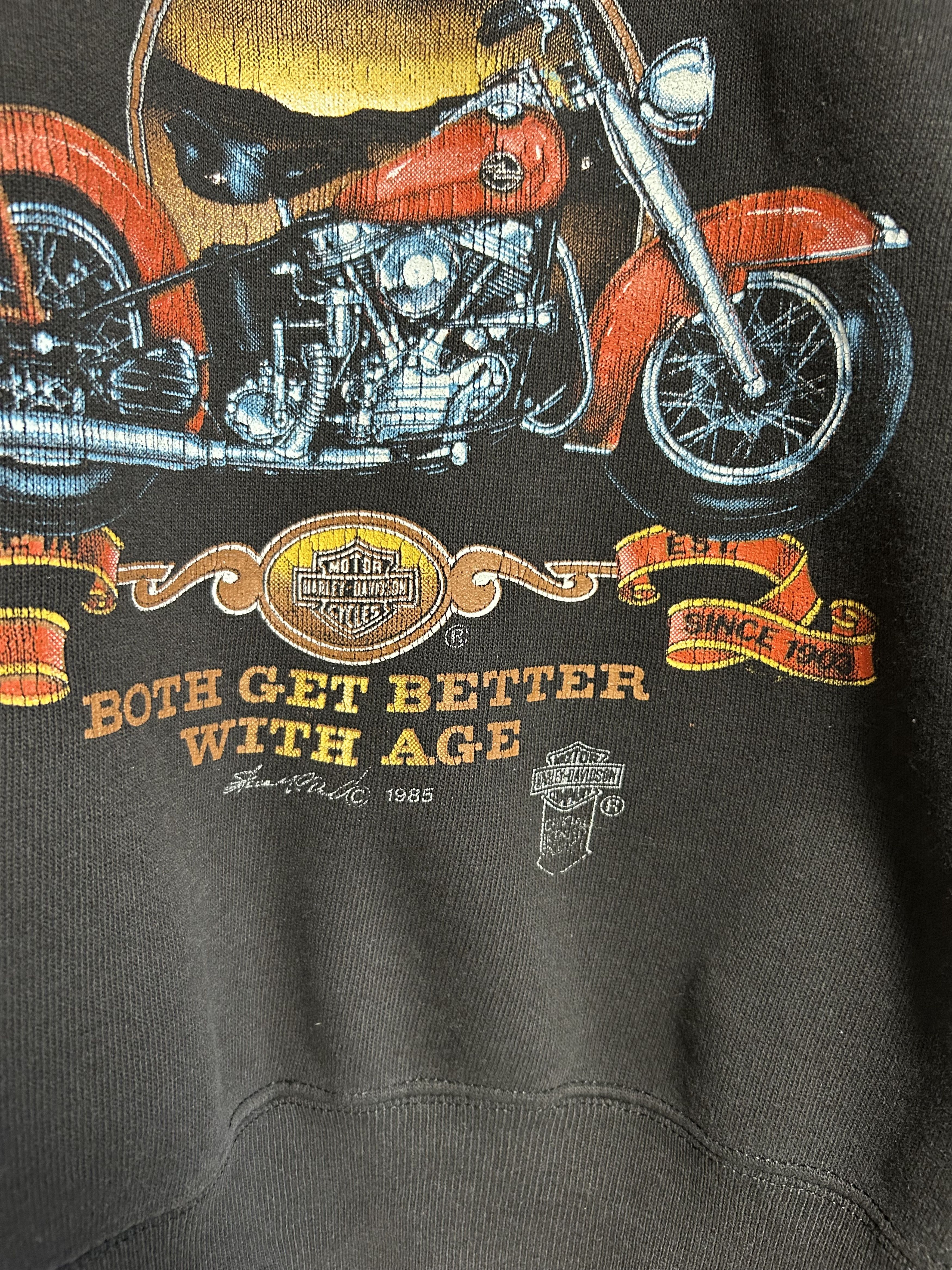 Harley Davidson Vintage 1985 Harley Davidson Biker Sweatshirt Size US M / EU 48-50 / 2 - 4 Thumbnail