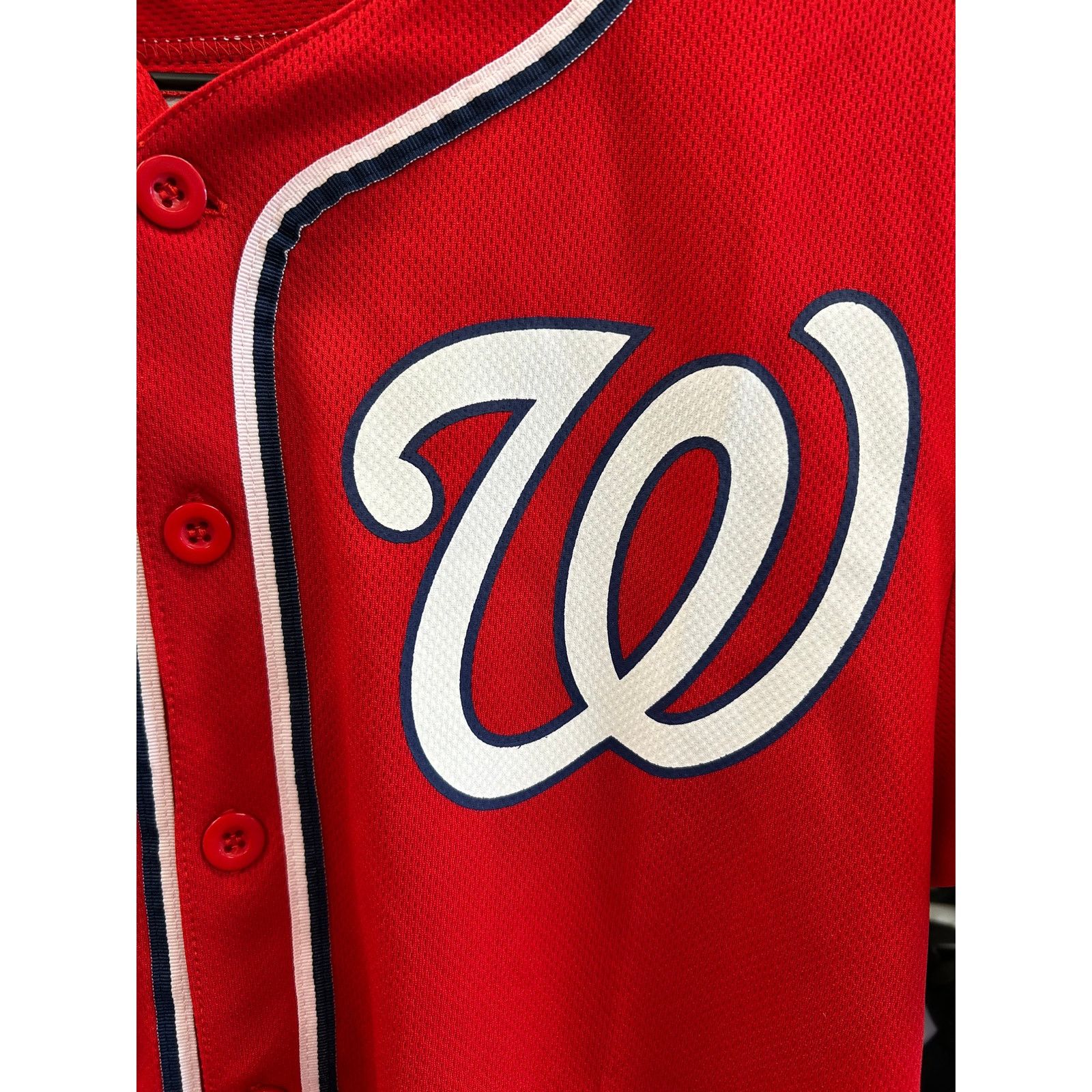 Mitchell & Ness Washington Nationals red alternate jersey Max Scherzer YXL Size US XL / EU 56 / 4 - 4 Thumbnail