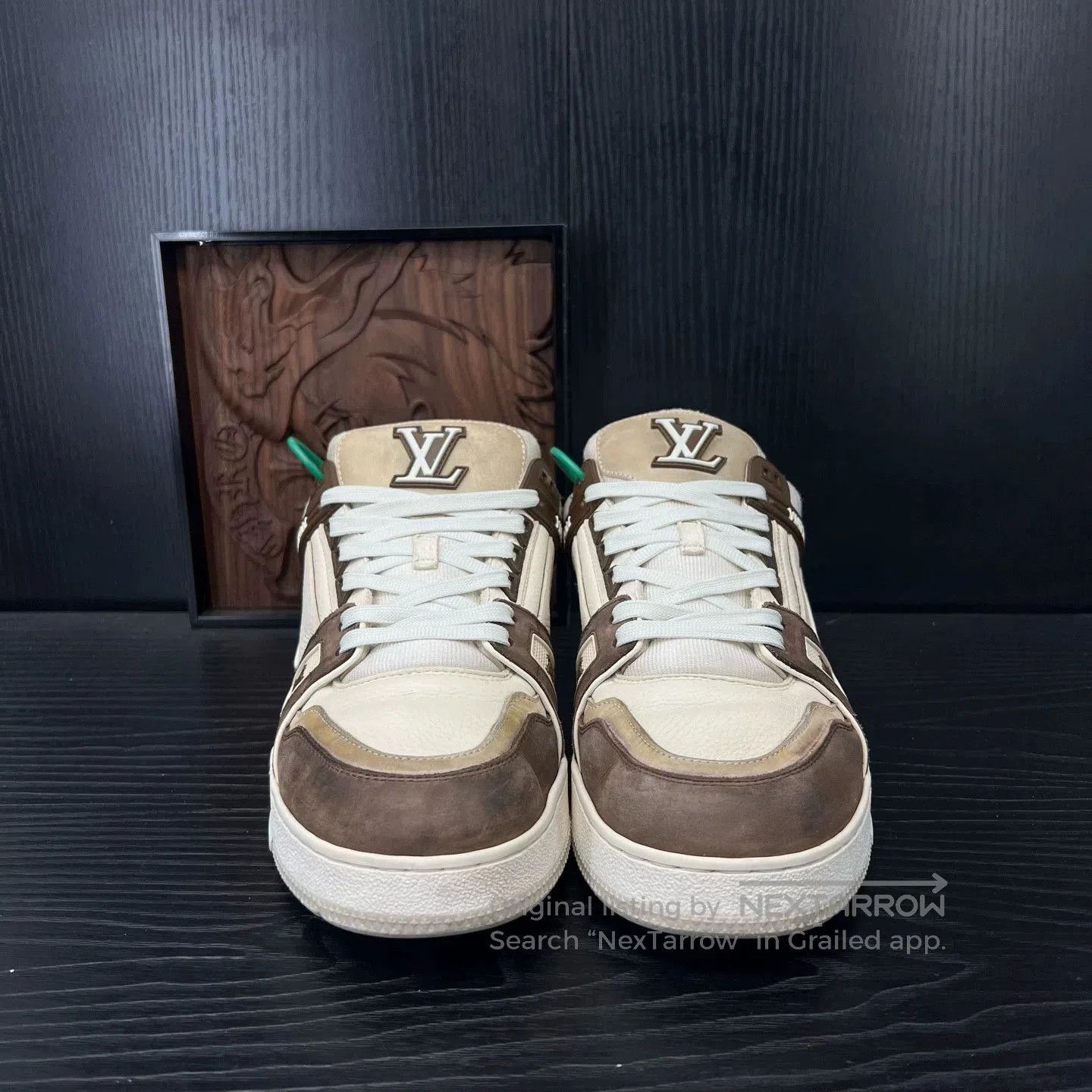 Louis Vuitton LV Trainer Mocha White Sneakers. Size US 10 / EU 43 - 2 Thumbnail
