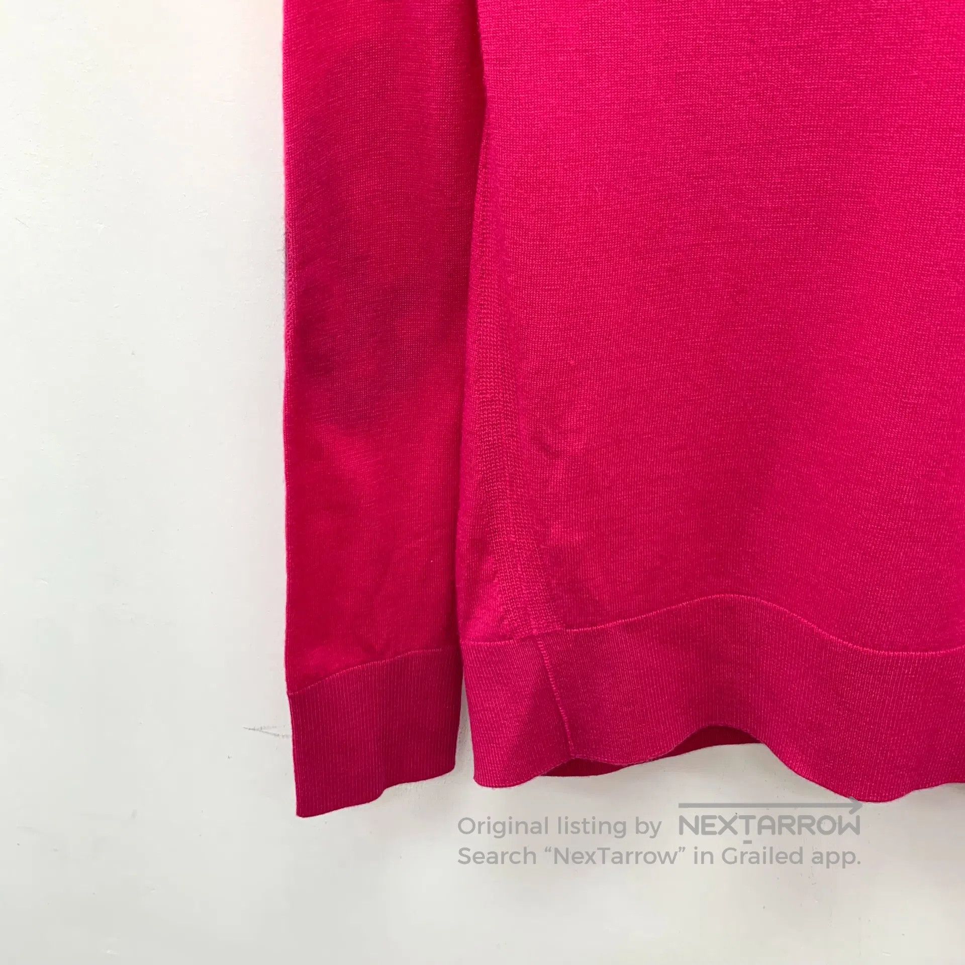 Burberry Burberry Blush pink cashmere V-neck long sleeve knitted sw Size US XS / EU 42 / 0 - 4 Thumbnail