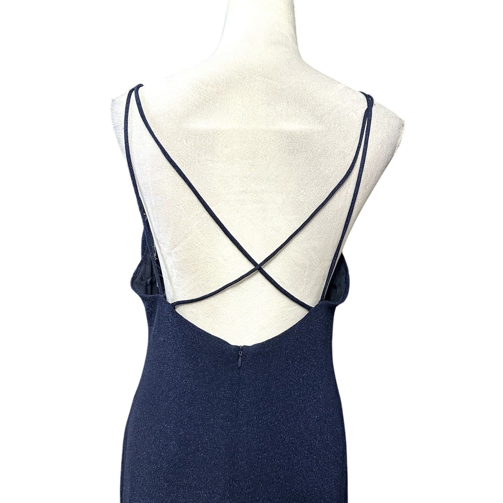Mishka Misha Marlow Midi Dress Low Back Sleeveless Blue 12 NWOT Size XL / US 12-14 / IT 48-50 - 6 Thumbnail