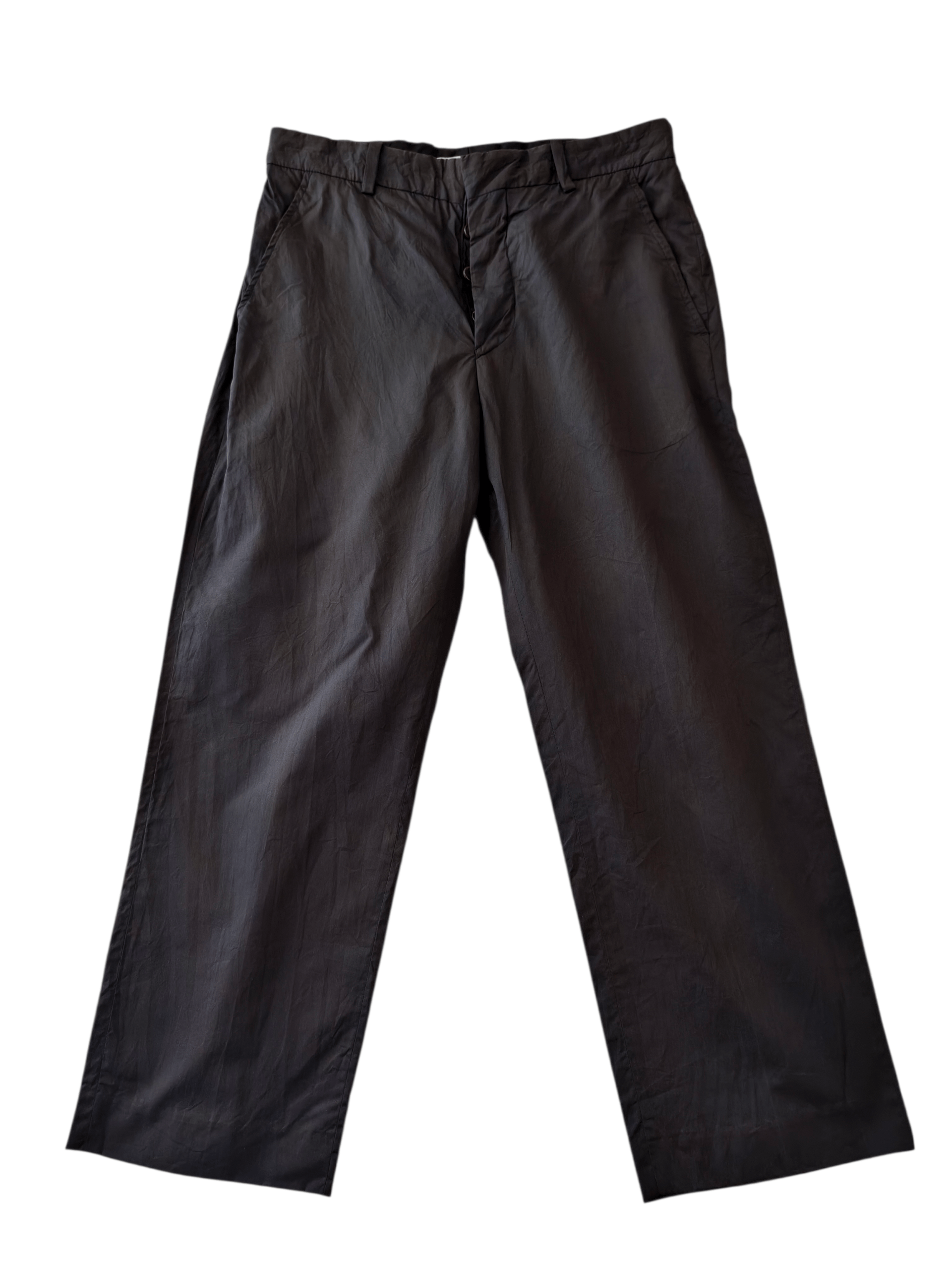Marni Marni Wide-Leg Cotton-Poplin Trousers Size 32" / US 10 / IT 46 - 2 Thumbnail