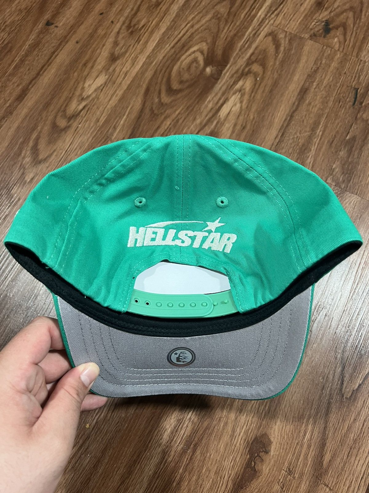 Designer × HELLSTAR Hellstar Green SnapBack Rhinestone Logo Size ONE SIZE - 2 Thumbnail