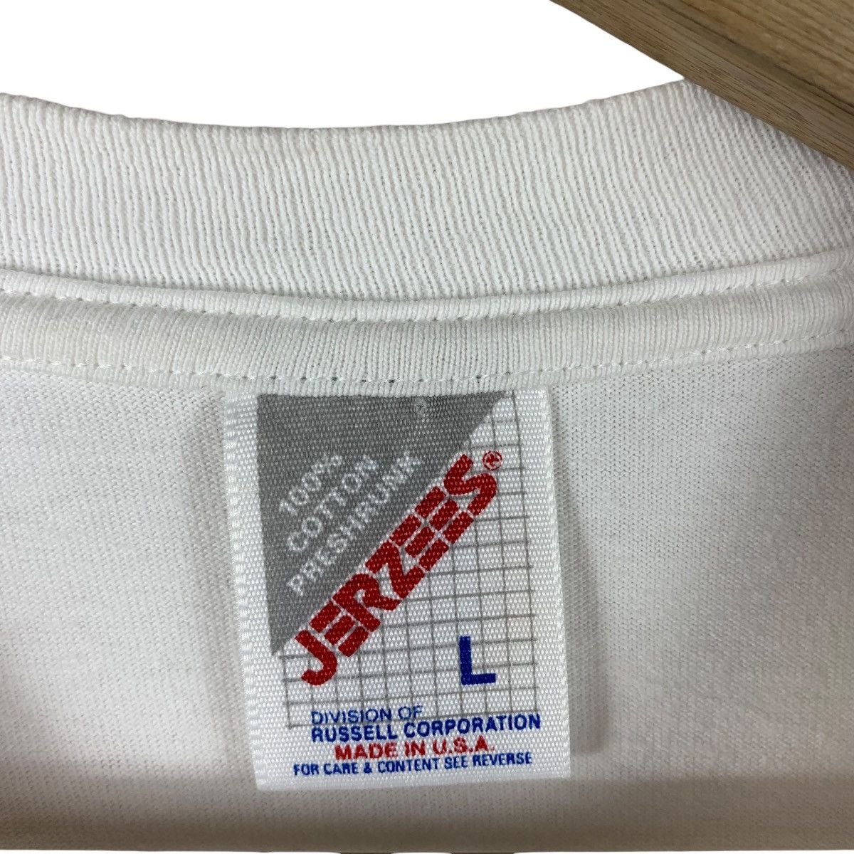 Japanese Brand × Jerzees × Vintage Vintage YOMIOURI VARDY japan league 1 football tee Size US L / EU 52-54 / 3 - 3 Thumbnail