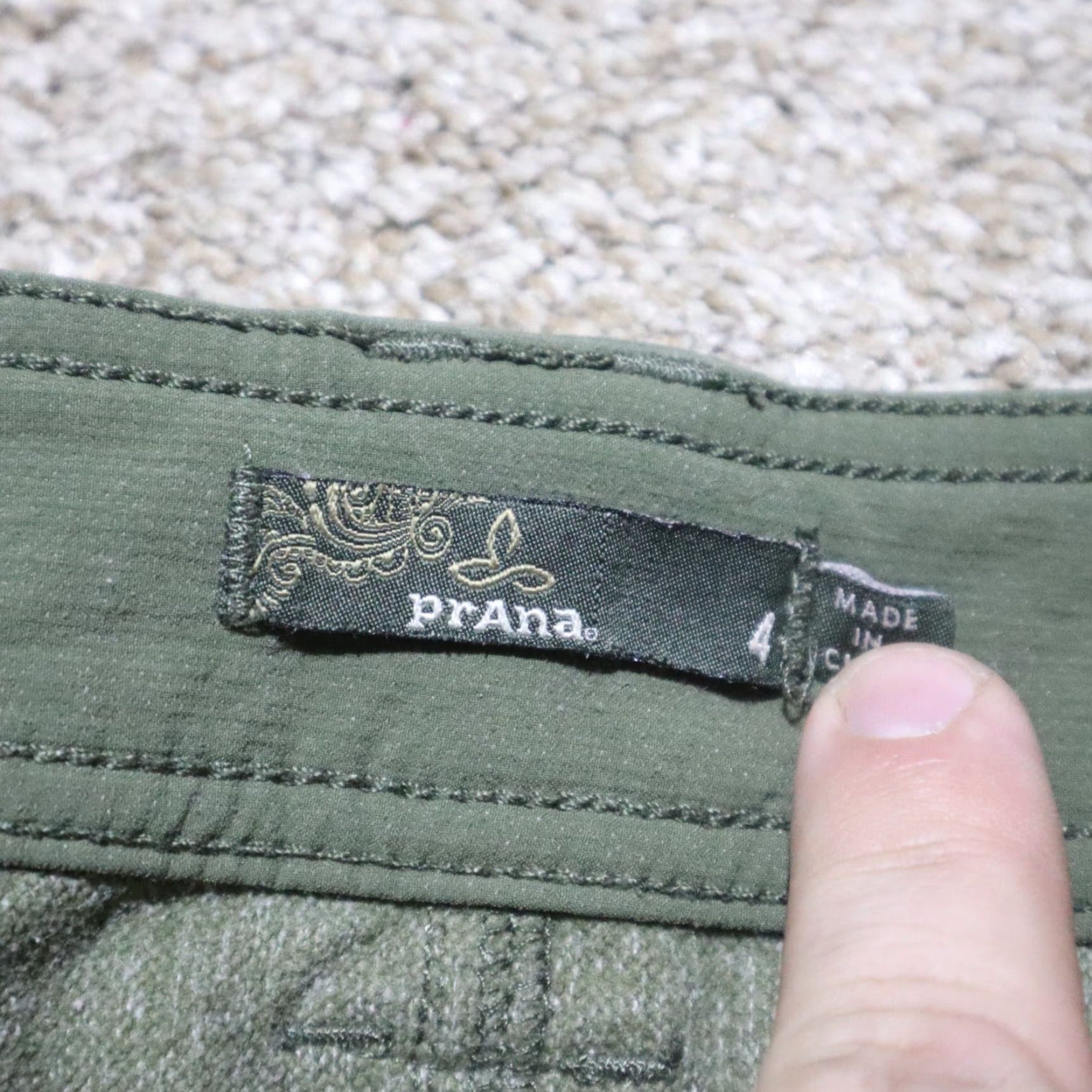 Prana Prana Jenna Pants Women Green Nylon Low Rise Stretch Chino Slim 4 Outdoor Size 27" / US 4 / IT 40 - 3 Thumbnail