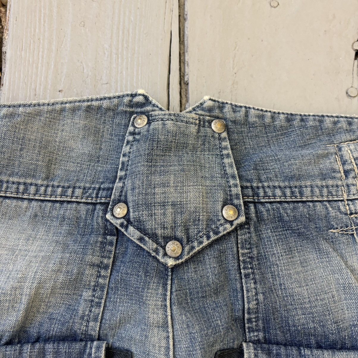 Marithe + Francois Girbaud Back-Lace Denim Size US 32 / EU 48 - 7 Thumbnail
