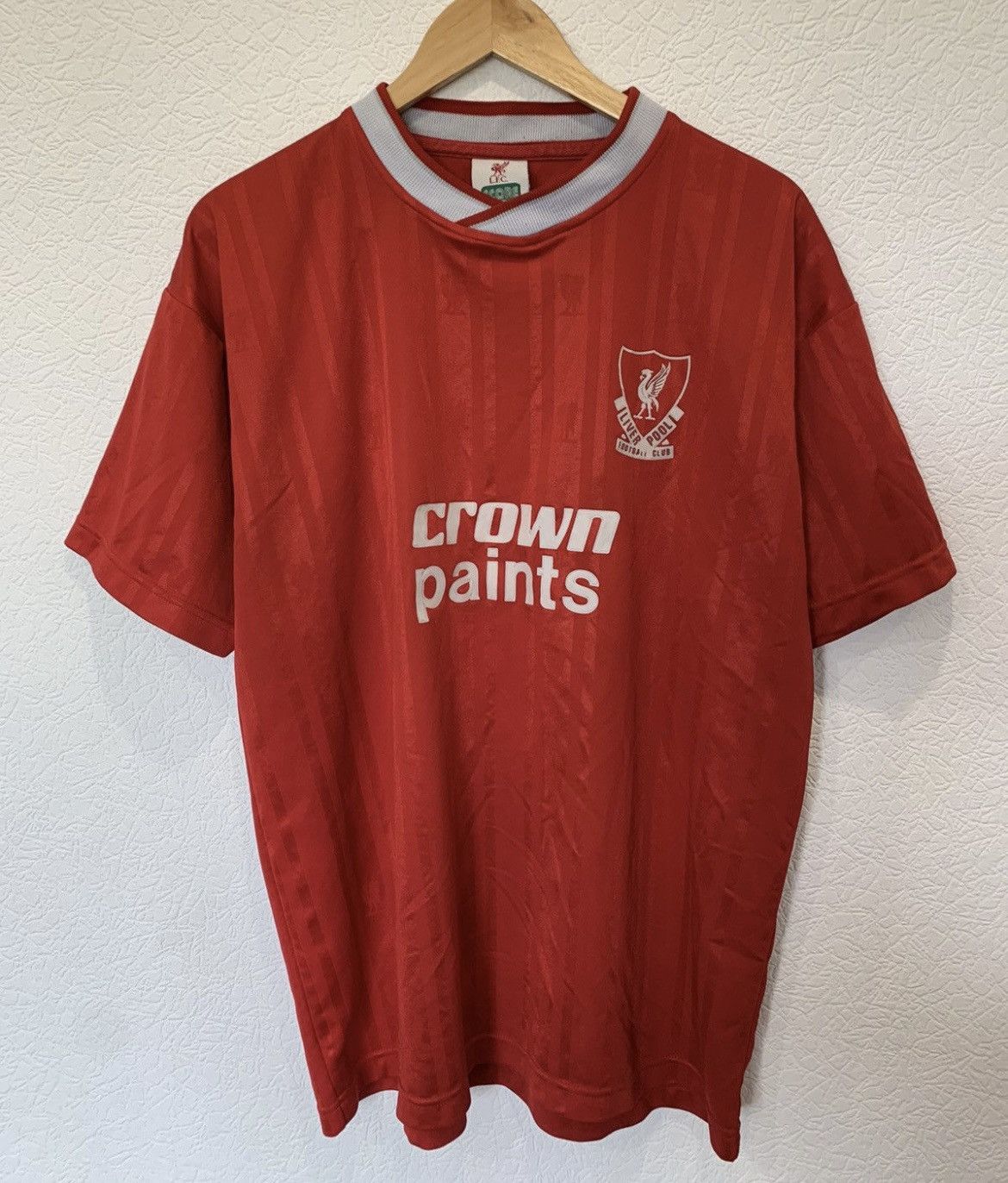 Vintage LIVERPOOL CROWN PAINTS 80’s SOCCER JERSEY HOME FOOTBALL Size US L / EU 52-54 / 3 - 1 Thumbnail