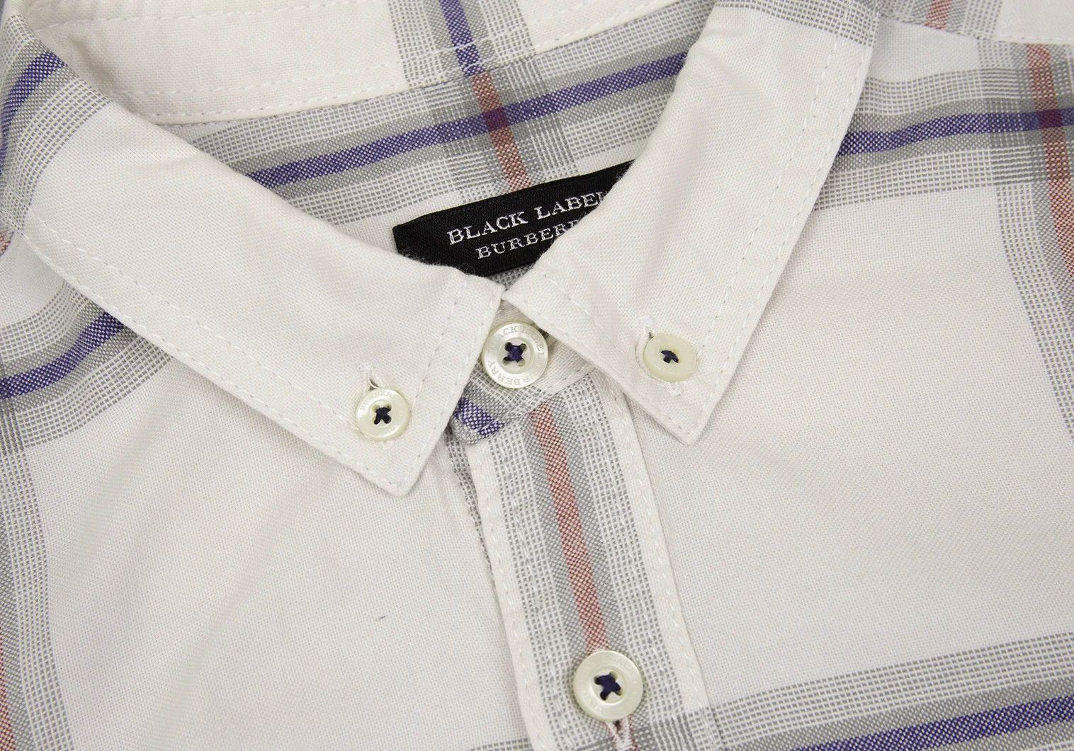 Burberry Check Button-Down Shirt in Light Gray with Check Pattern Size US M / EU 48-50 / 2 - 5 Thumbnail