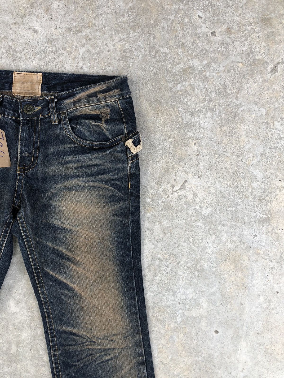 Japanese Brand Rare Yoshitomo Nara Lolita Dog Distressed Jeans Size US 34 / EU 50 - 6 Thumbnail