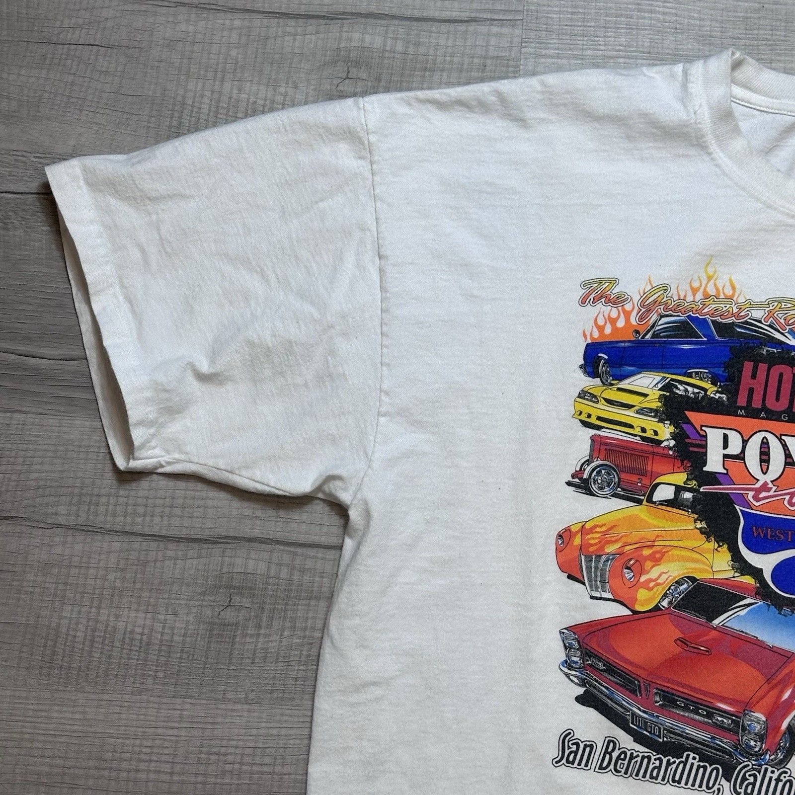 Vintage Vintage 90s Hot Rod Power Tour '99 Graphic T-Shirt Mens XL Size US XL / EU 56 / 4 - 6 Thumbnail
