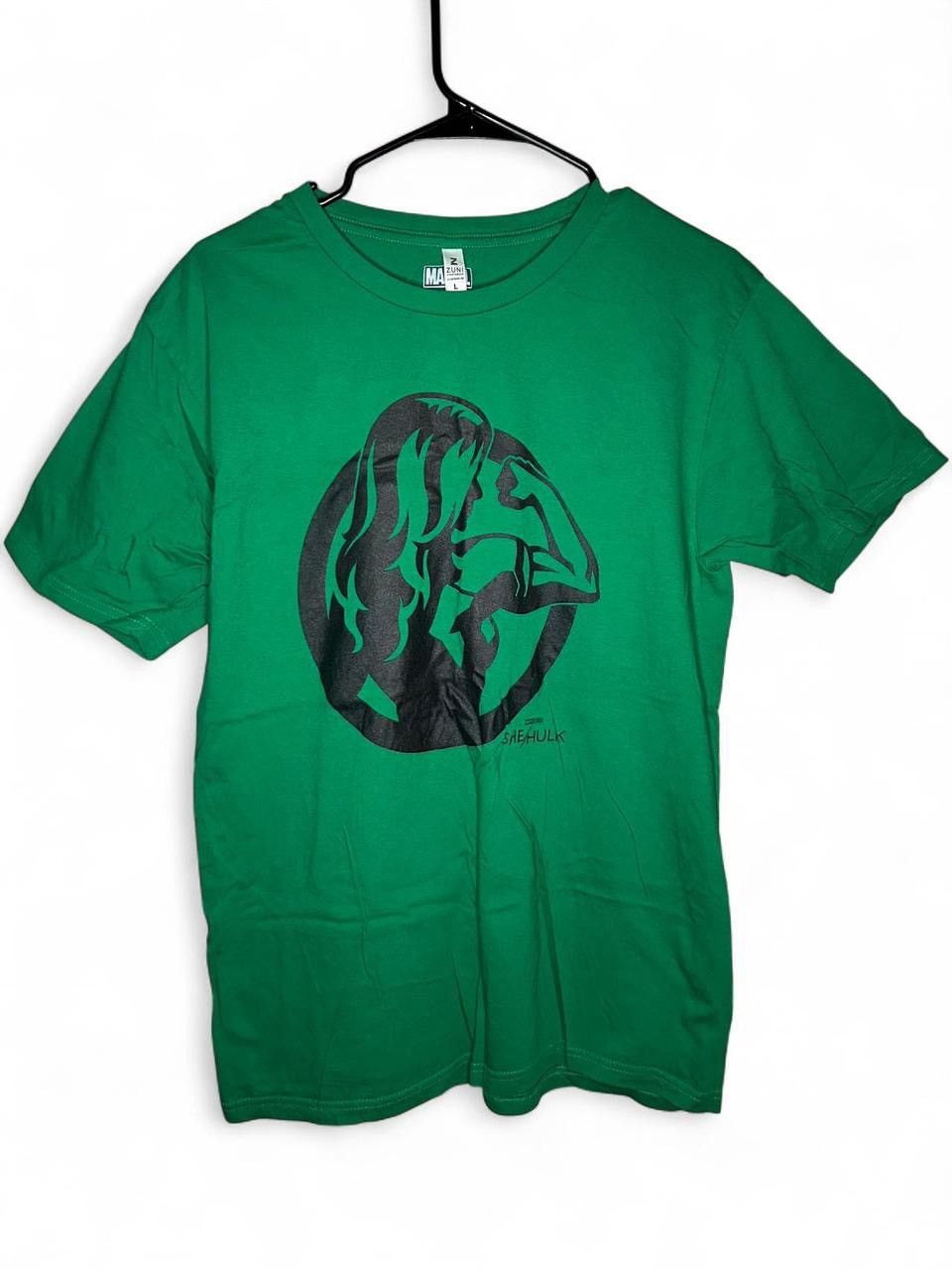 Marvel Comics Zuni Marvel SheHulk Green Graphic T-Shirt with Black Design Size US L / EU 52-54 / 3 - 1 Thumbnail