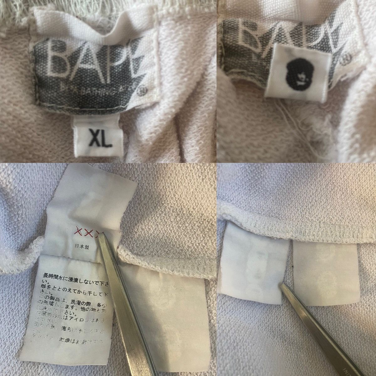 Bape Vintage A Bathing Ape Bape Early 2000’s XL White Camo Shorts Size US 36 / EU 52 - 11 Thumbnail