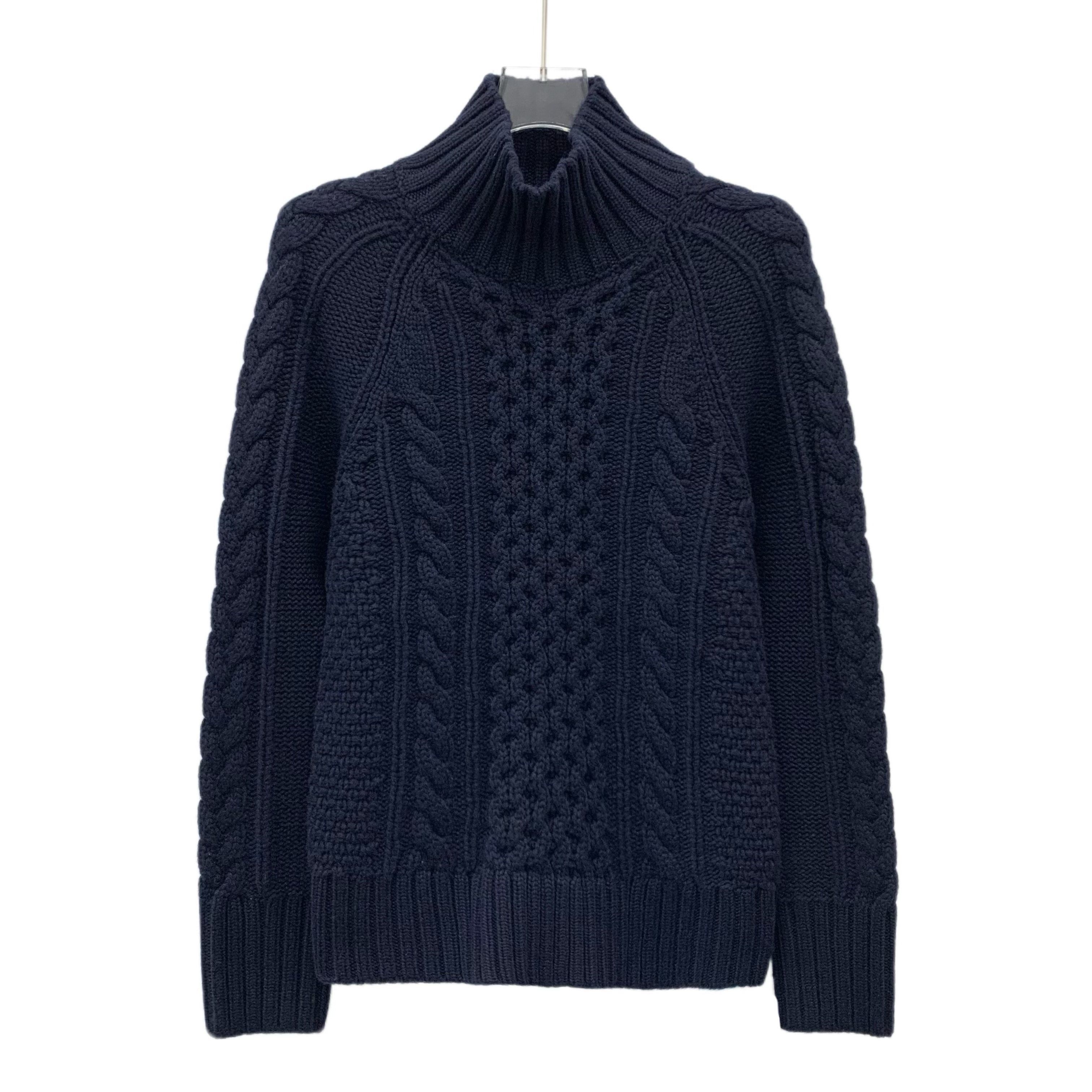 Burberry Burberry Cable Knit Cashmere Sweater Navy (S) Size US S / EU 44-46 / 1 - 1 Thumbnail