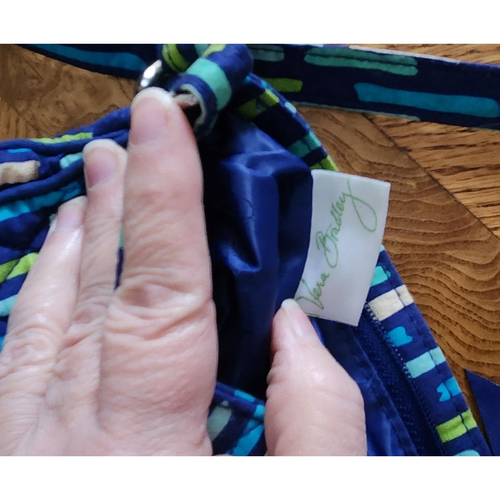 Vera Bradley VERA BRADLEY 2 ZIP Hipster Cross Body KATALINA BLUES Shower Size ONE SIZE - 4 Thumbnail