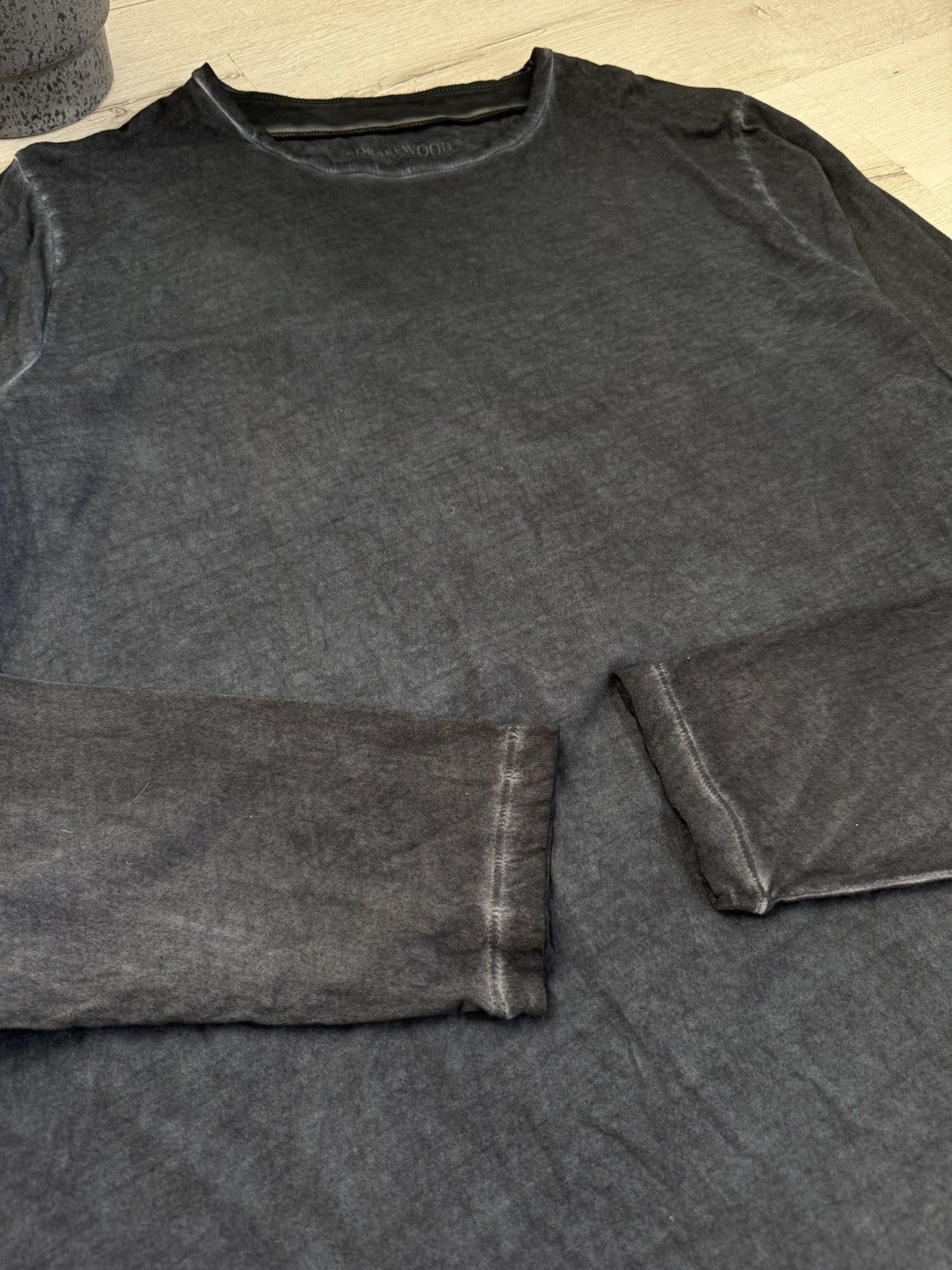 20471120 × Japanese Brand Rare Drakewood Washed Longsleeve A Cold Wall Style Y2k Size US L / EU 52-54 / 3 - 4 Thumbnail
