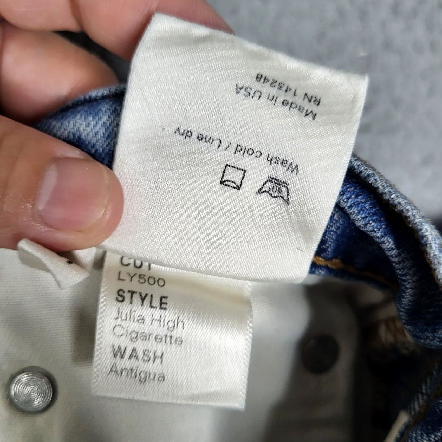 Reformation Reformation Jeans Main Rise Cigarette Wash Size 27 Blue Regular Size 27" / US 4 / IT 40 - 7 Thumbnail
