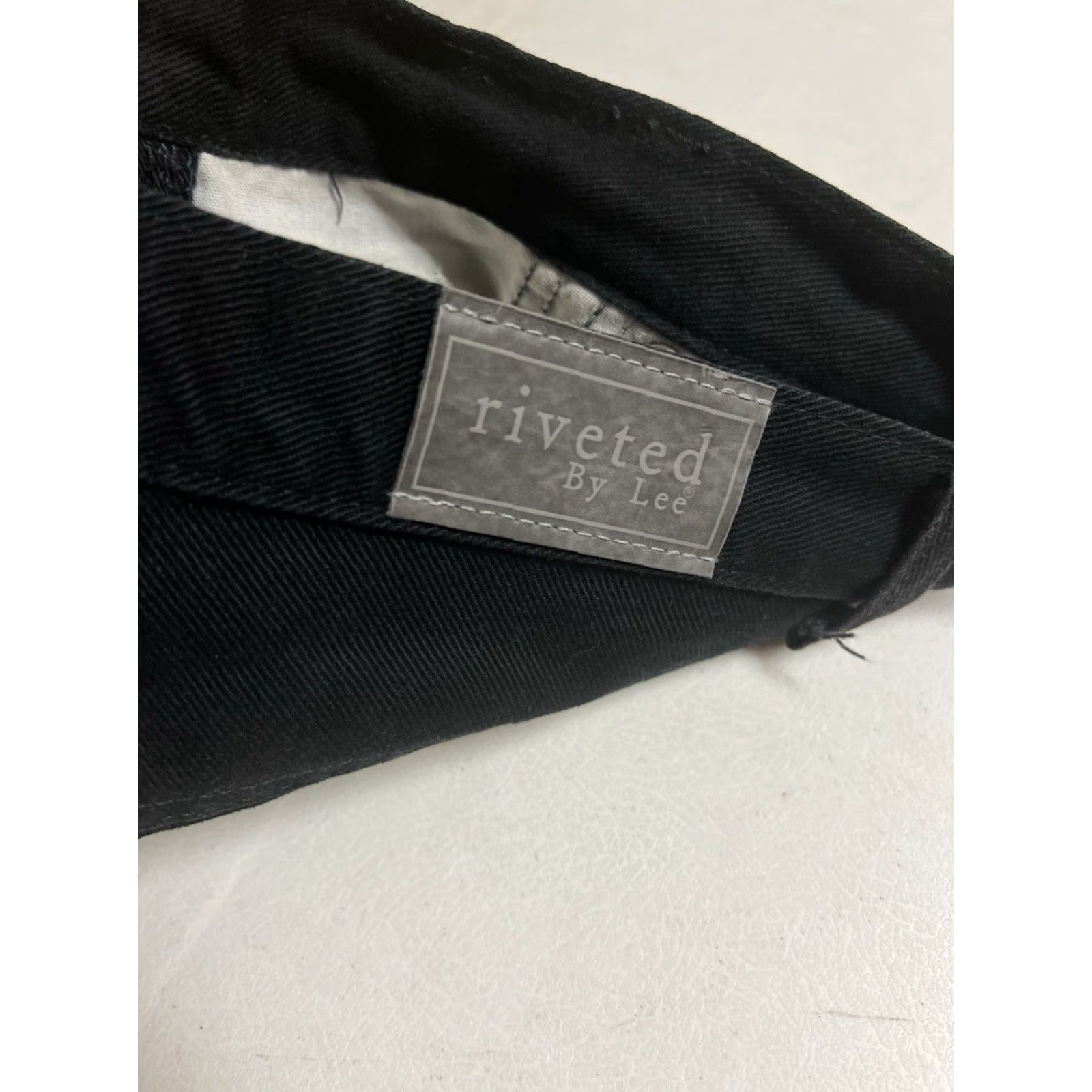 Lee VINTAGE Lee Riveted Jeans Womens 14 Medium Black Denim Relaxed Mom Straight 5-Pocket Western 90s Style Women Size 36" / US 14 / IT 50 - 4 Thumbnail