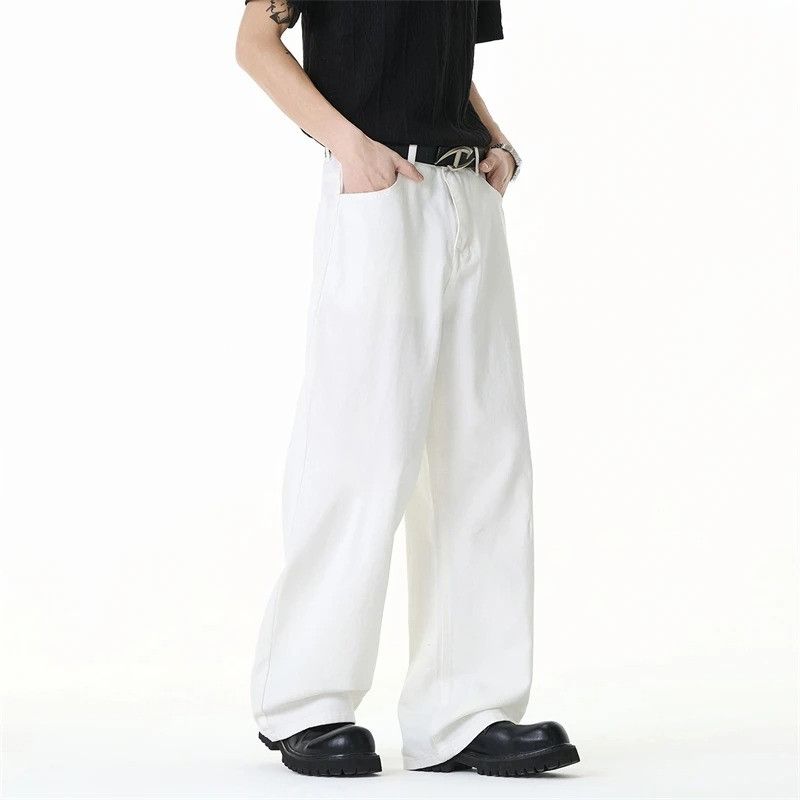 Vintage Maillard Pure Cotton White Men's Jeans Size US 33 - 3 Thumbnail