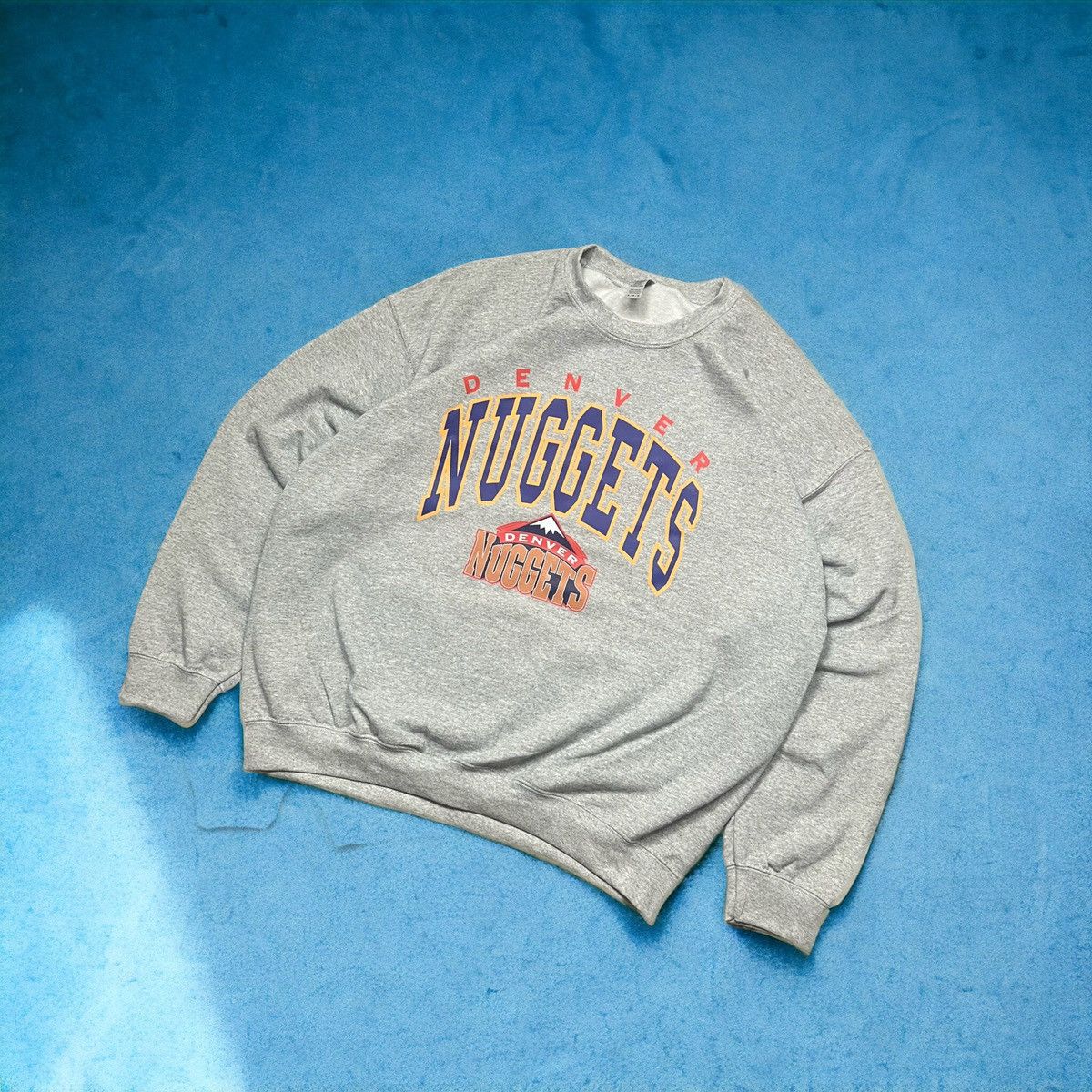 NBA × Vintage Vintage 1995 Denver Nuggets NBA crewneck sweatshirt. Size US XL / EU 56 / 4 - 2 Thumbnail