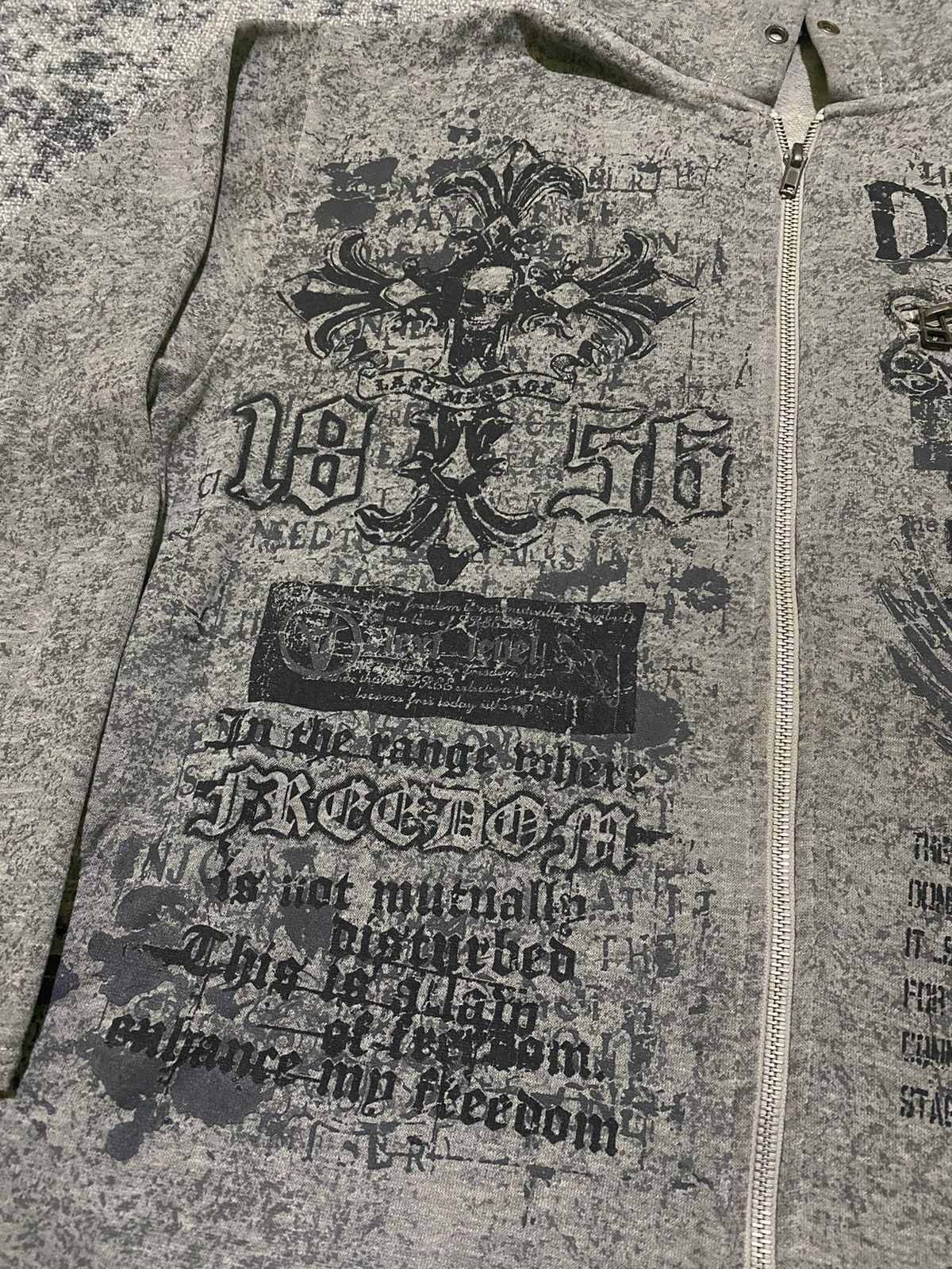 Hysteric Glamour Y2k Berning sho ifsixwasnine skull cross zip hoodie Size US M / EU 48-50 / 2 - 2 Thumbnail