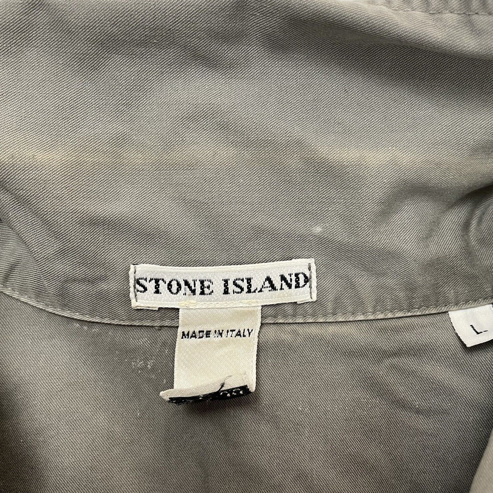 Stone Island Vintage Stone Island Button Down Shirt 2000 Men's Grey L Size US L / EU 52-54 / 3 - 5 Thumbnail
