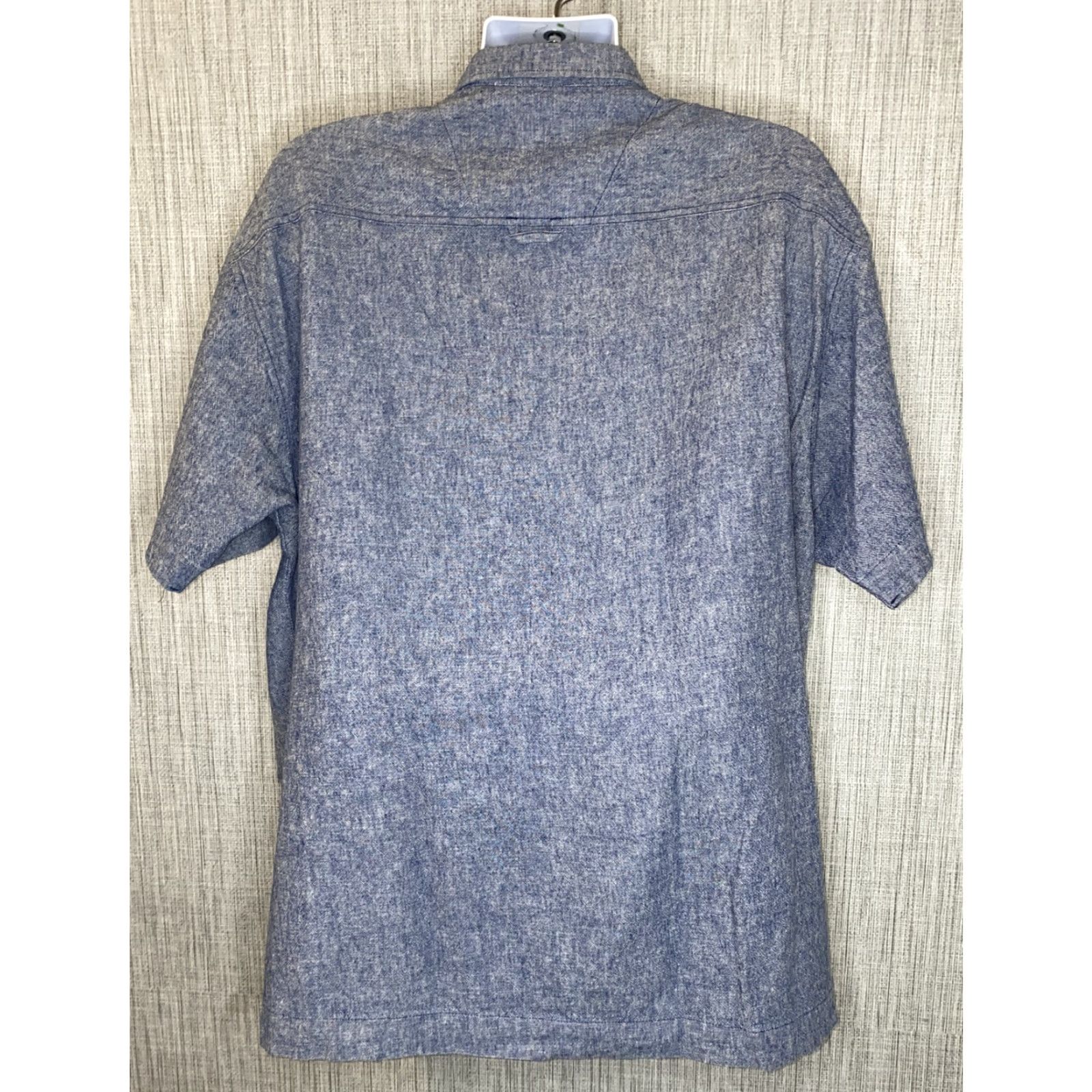Vintage VINTAGE Koman Men’s Short Sleeve Light Blue Linen Cotton Button-Up Shirt Size XL Size US XL / EU 56 / 4 - 4 Thumbnail