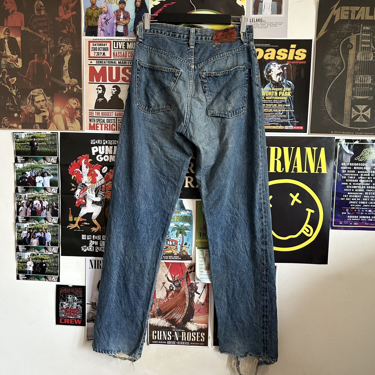 Vintage Vintage Iron HR Market Selvedge Distressed Denim Size US 30 / EU 46 - 9 Thumbnail
