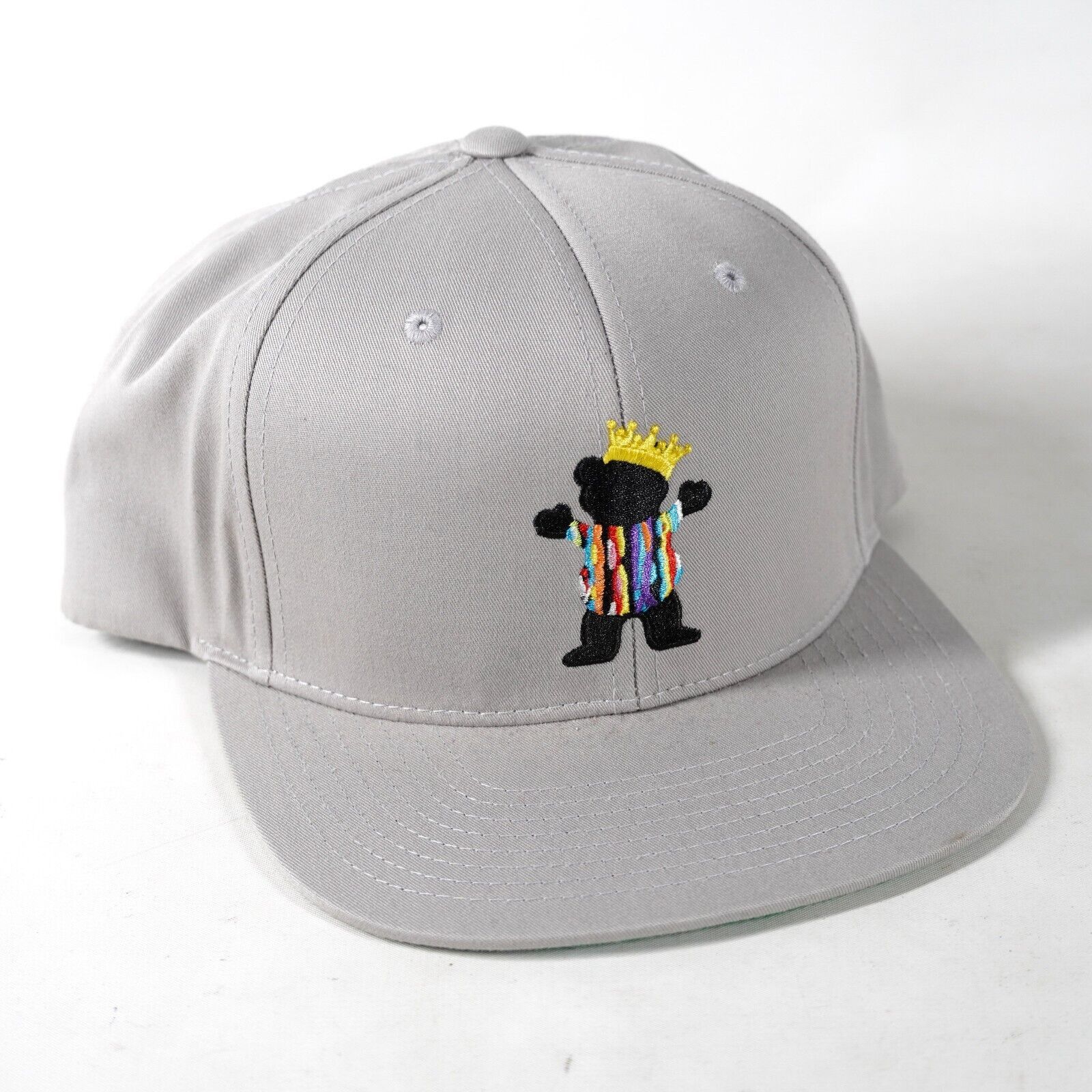 Other Grizzly Bear Animal Crown Baseball Hat Visor Cap Gray Black Size ONE SIZE - 1 Thumbnail