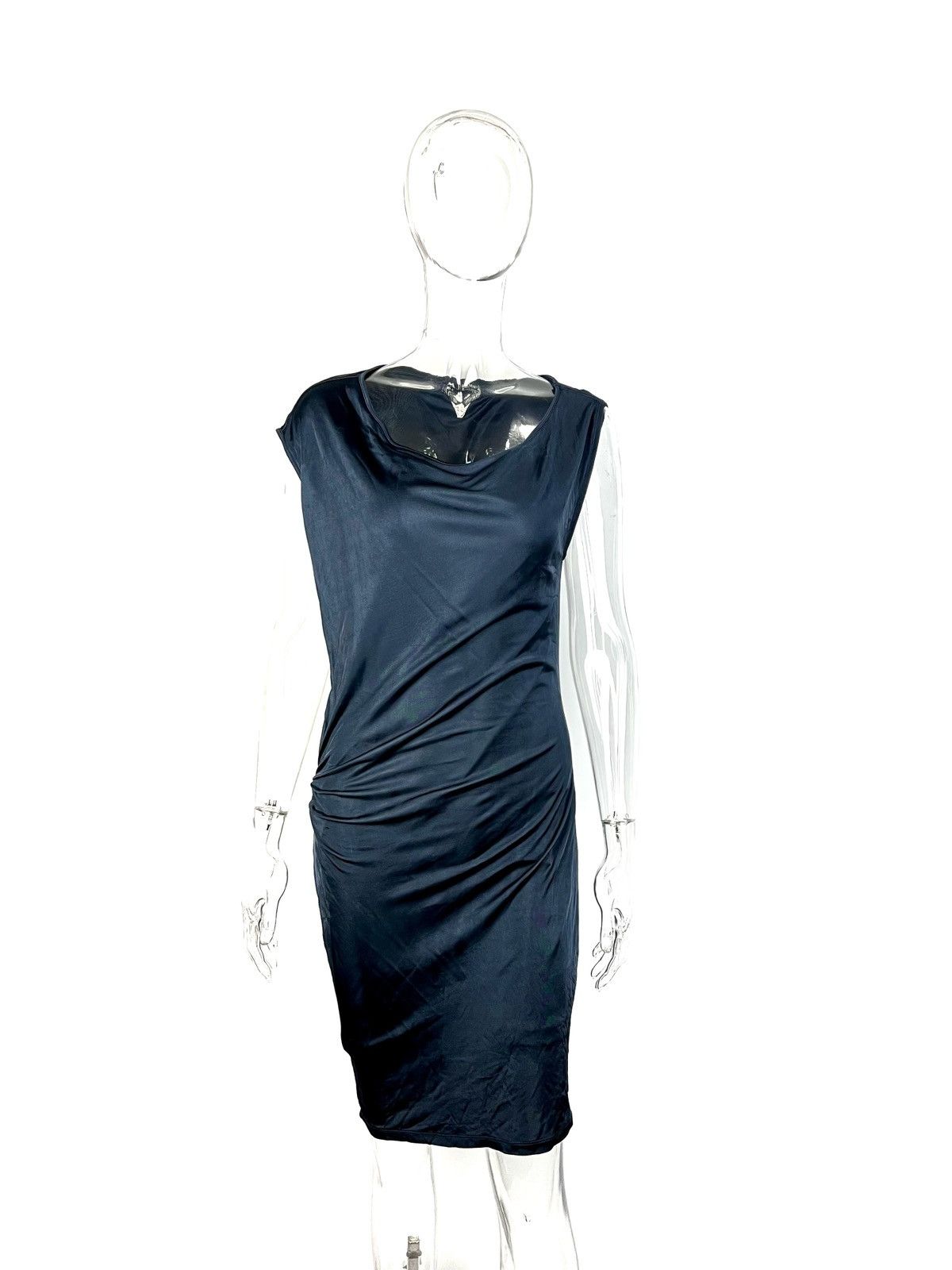 Armani Armani Jeans viskose midi dress made in Italy Size L / US 10 / IT 46 - 1 Thumbnail