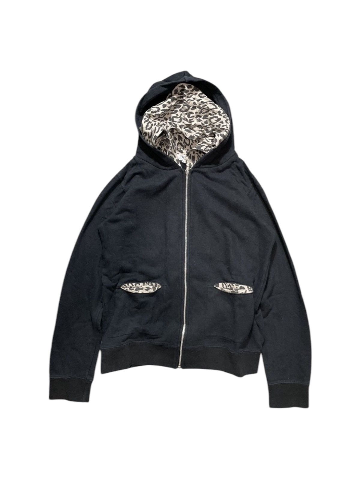 Japanese Brand × Other × Vintage Japanese Honey Leopard Double layer hoodie lgb ifsix style Size US M / EU 48-50 / 2 - 3 Thumbnail