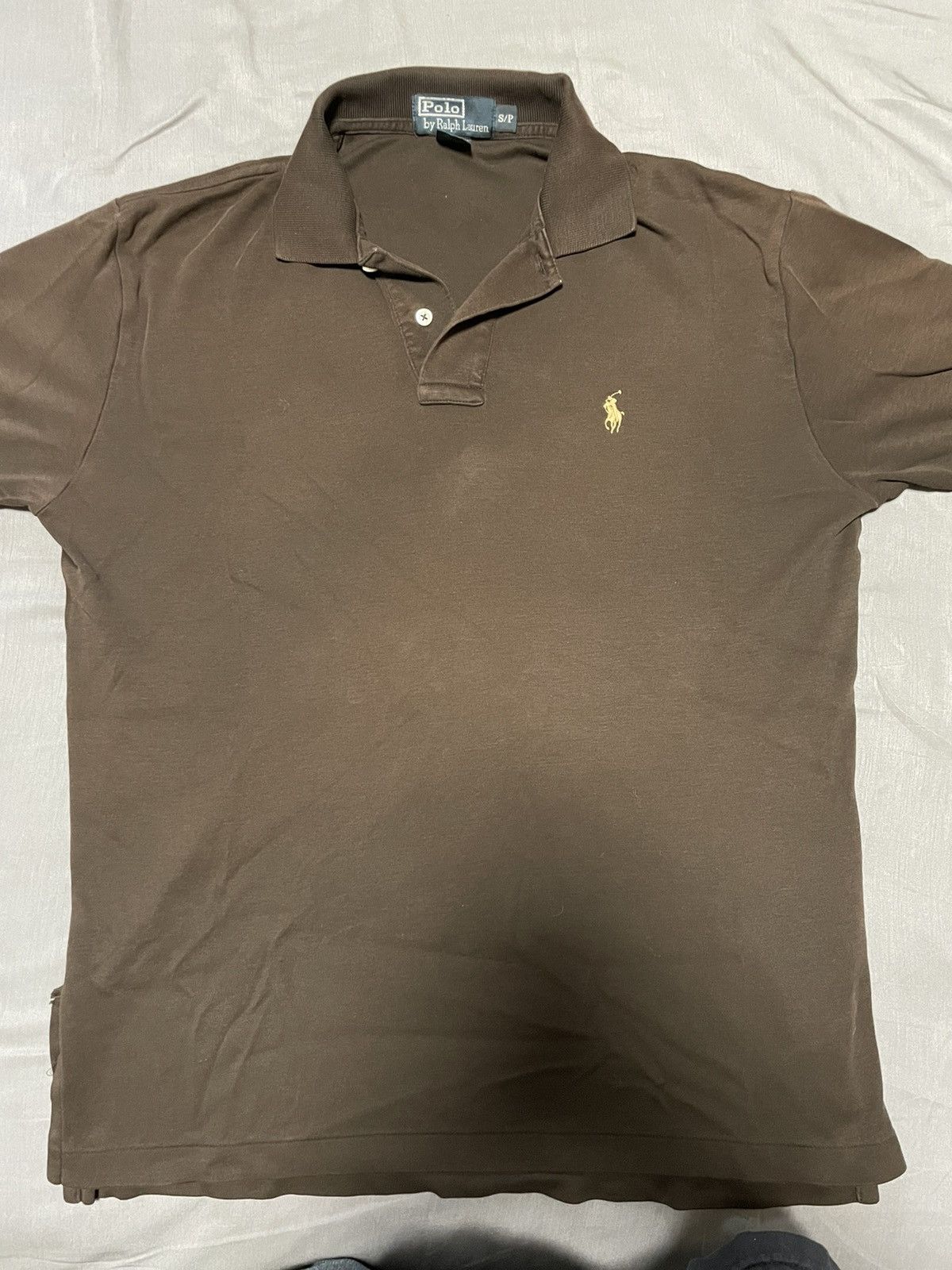 CRAZY!! Polo Ralph Lauren Brown Polo T-Shirt