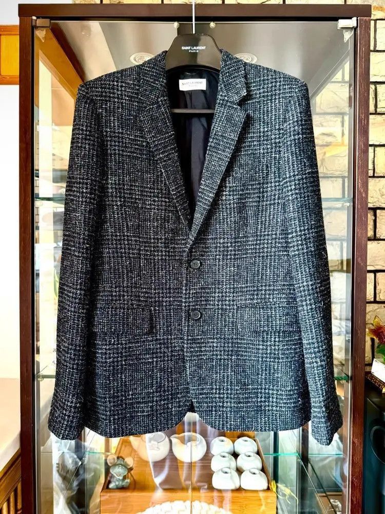 Saint Laurent Paris Sz 48 Saint Laurent Paris Plaid Jacket-2507 Size US M / EU 48-50 / 2 - 1 Thumbnail