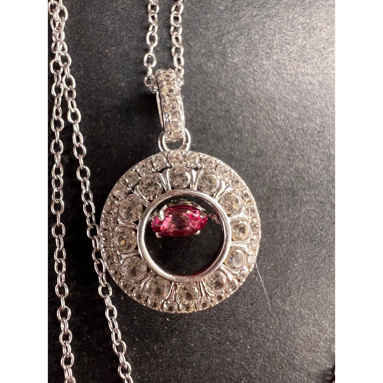 Other Pink tourmalinetopaz pendant necklace in platinum over 925 Size ONE SIZE - 4 Thumbnail